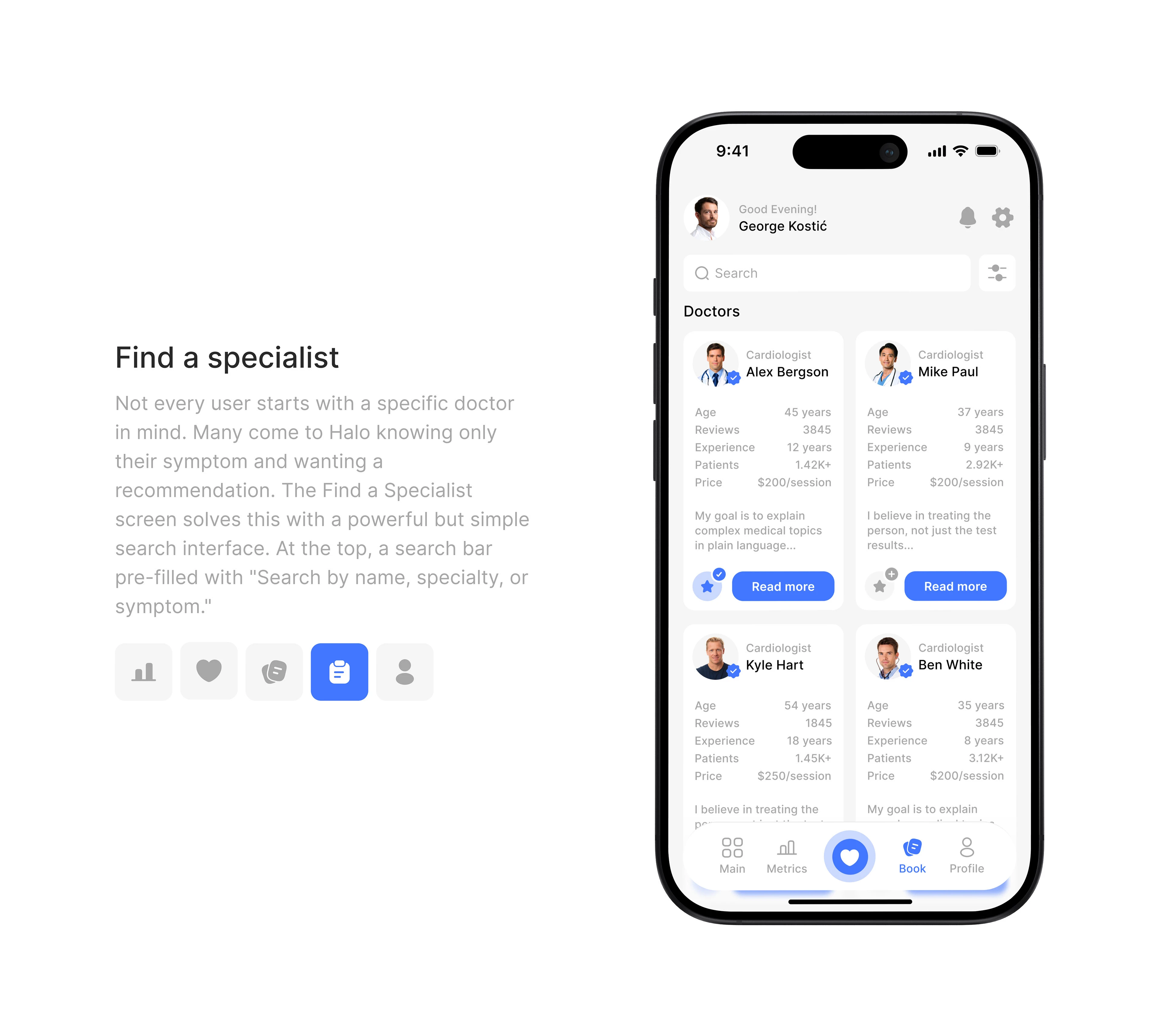 Halo| Medical App | Mobile App | UI UX — Изображение №19 — Интерфейсы на Dprofile