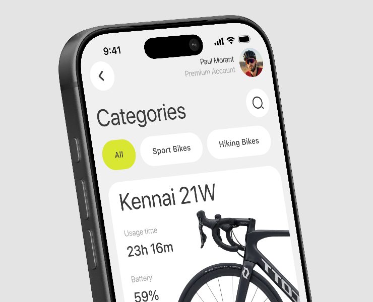 eSpin • Sport App • Mobile App • UI UX — Интерфейсы на Dprofile