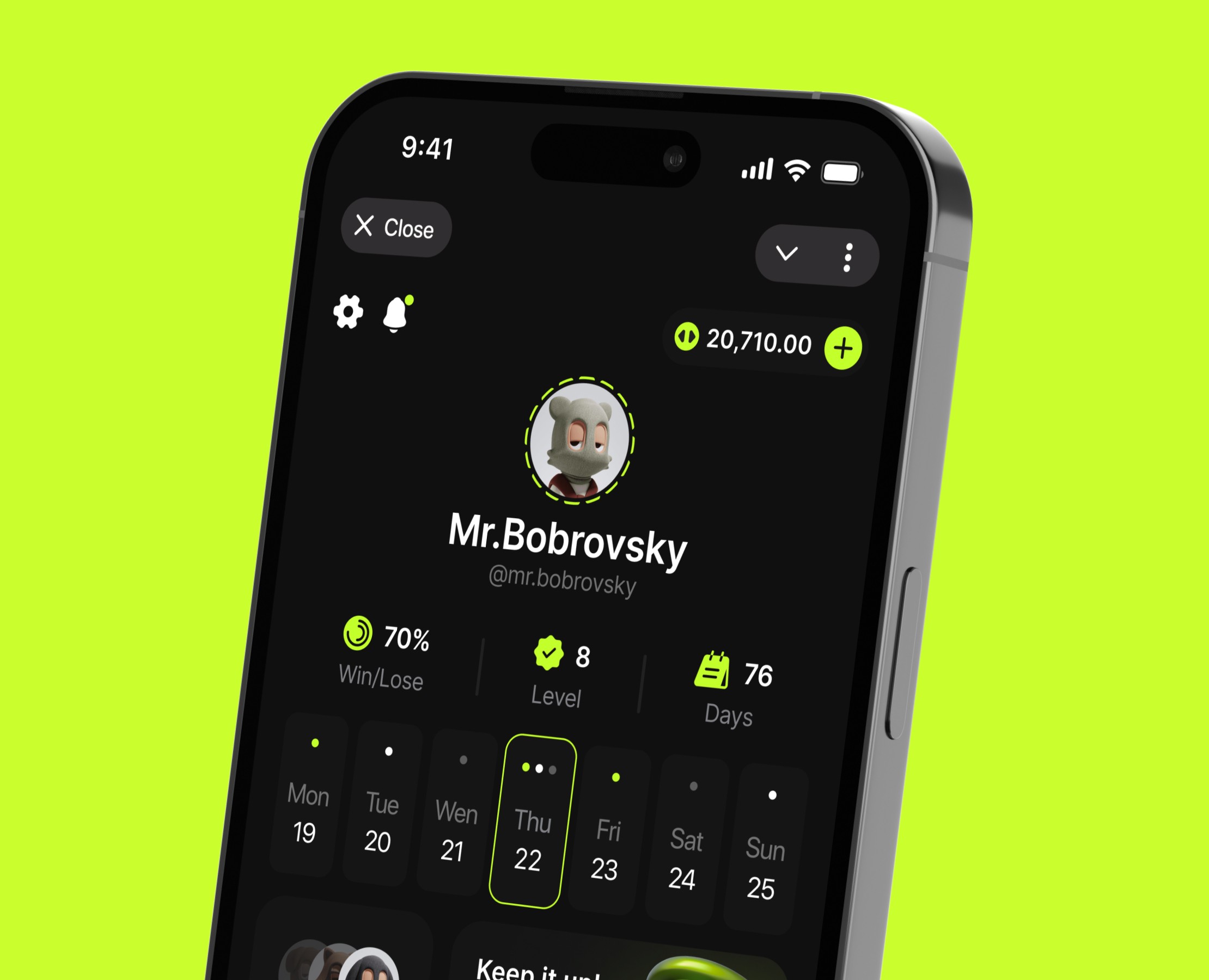 NBK | Football Game | Mobile App | UI UX — Интерфейсы на Dprofile