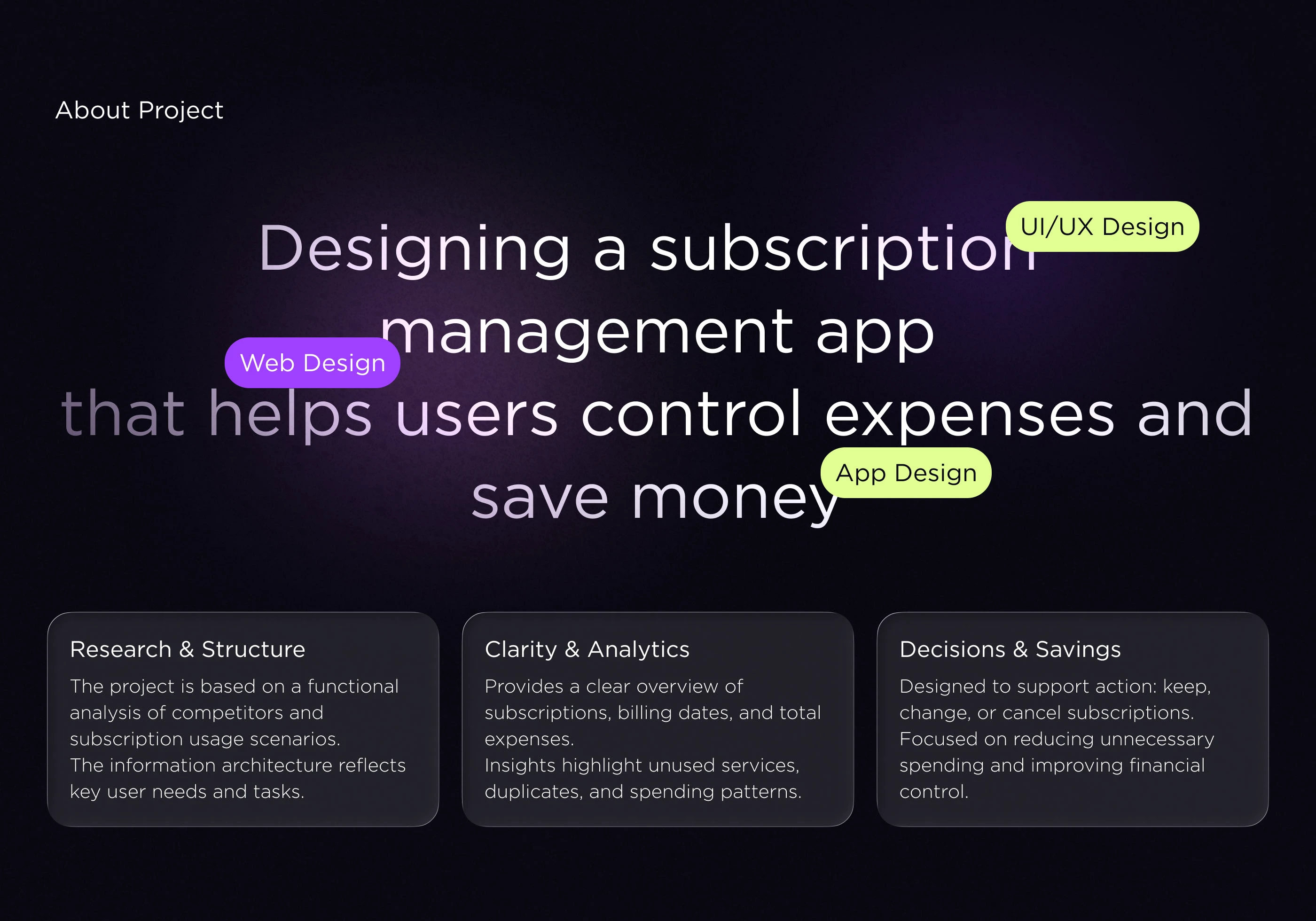 MySubs — приложение для управления подписками — Изображение №2 — Интерфейсы на Dprofile