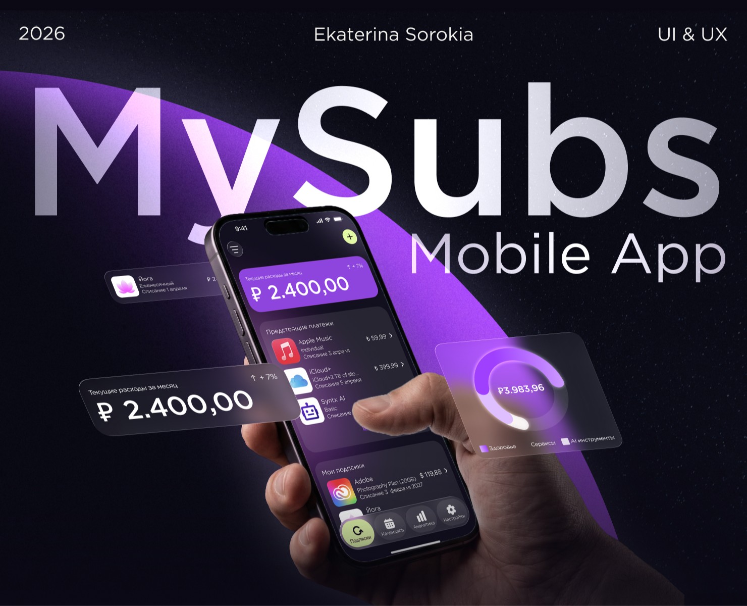 MySubs — приложение для управления подписками на Dprofile