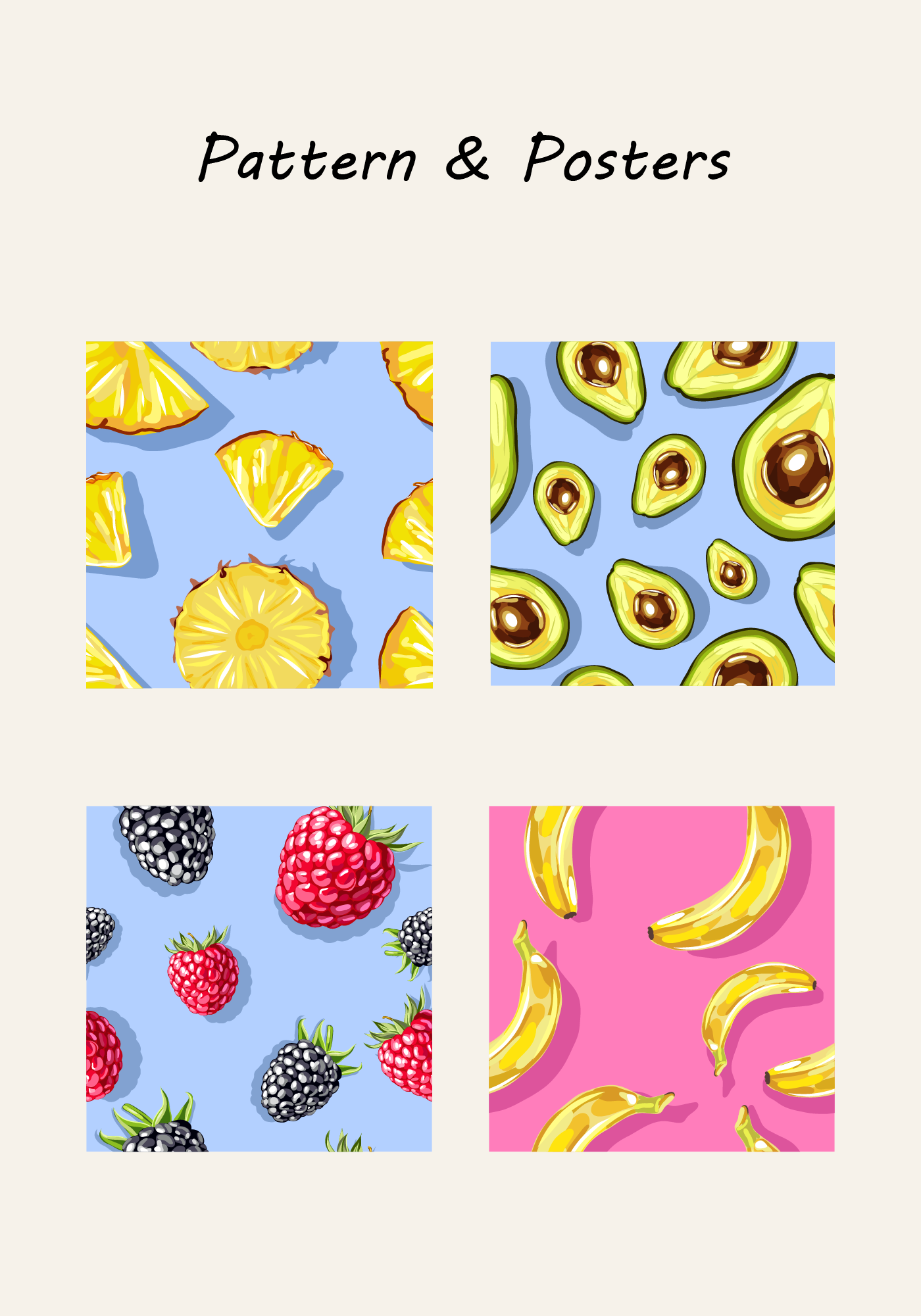 Fresh Fruits: коллекция сочных векторных фруктов и ягод — Изображение №7 — Иллюстрация, Промдизайн на Dprofile