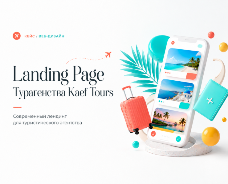 Landing Page | Турагенства Kaef Tours — Интерфейсы на Dprofile