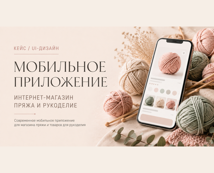 Мобильное приложение интернет магазин Пряжа и рукоделие — Интерфейсы на Dprofile