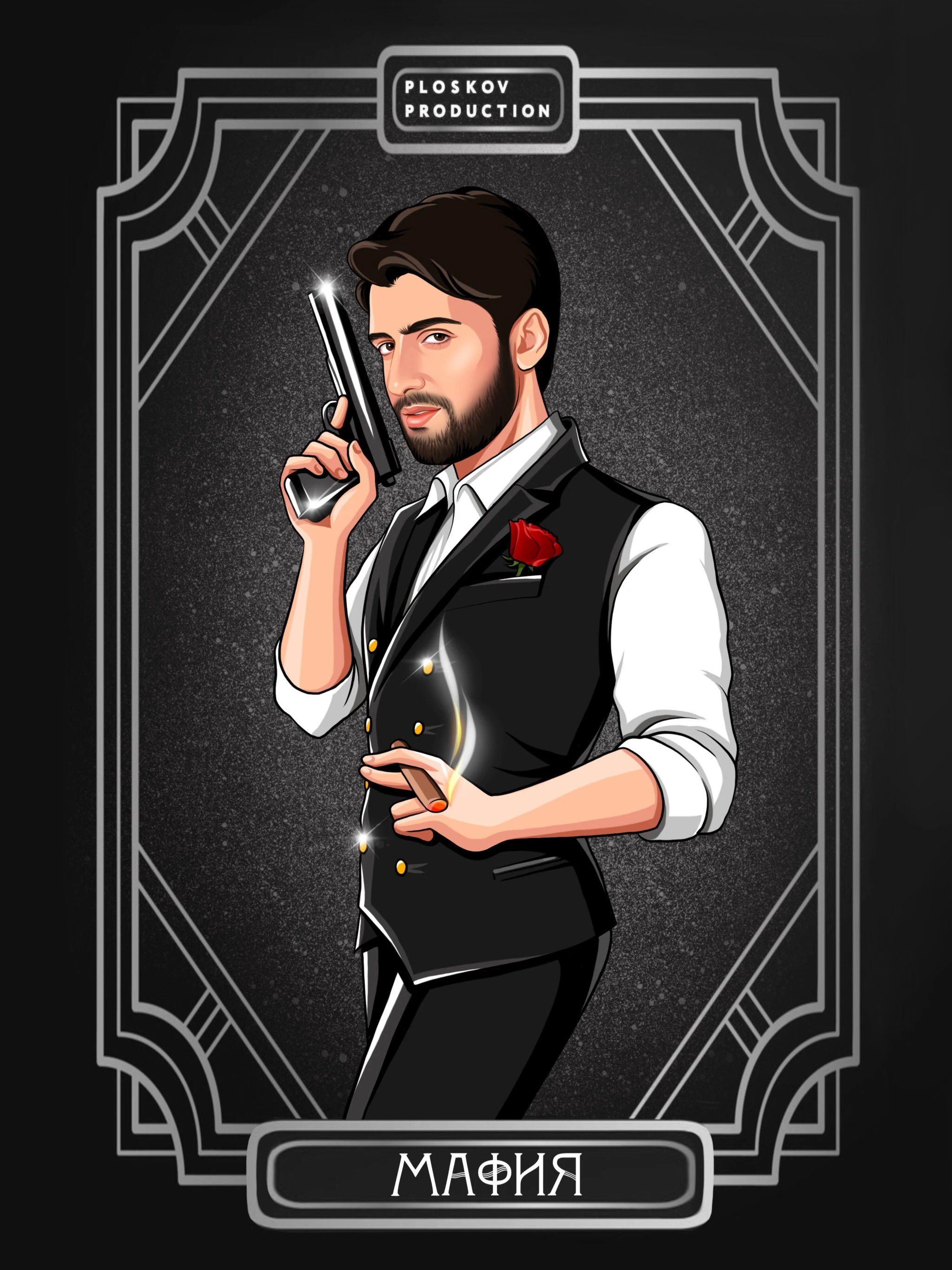 Игральные карты «Мафия» — Изображение №4 — Брендинг, Иллюстрация на Dprofile