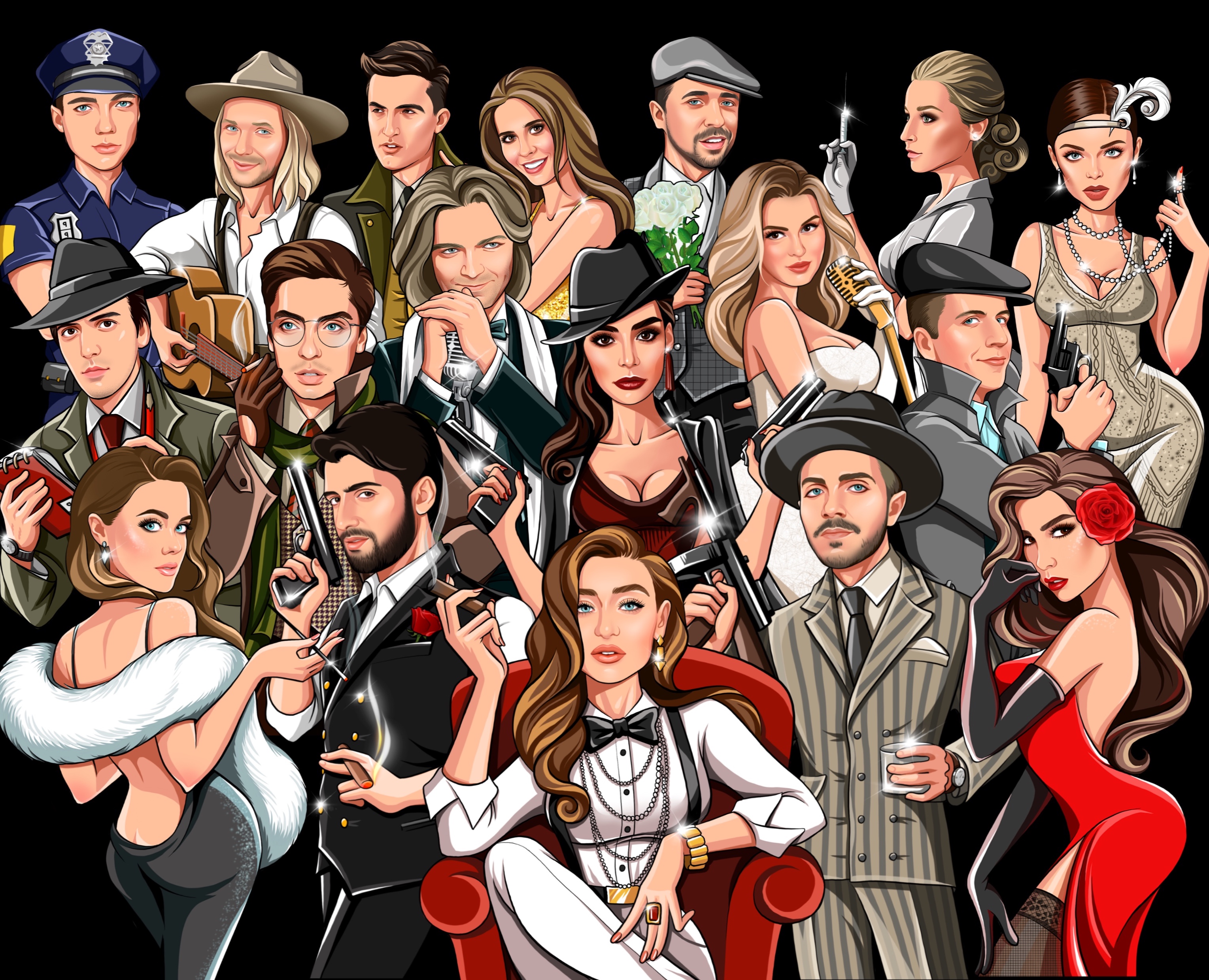 Игральные карты «Мафия» — Брендинг, Иллюстрация на Dprofile