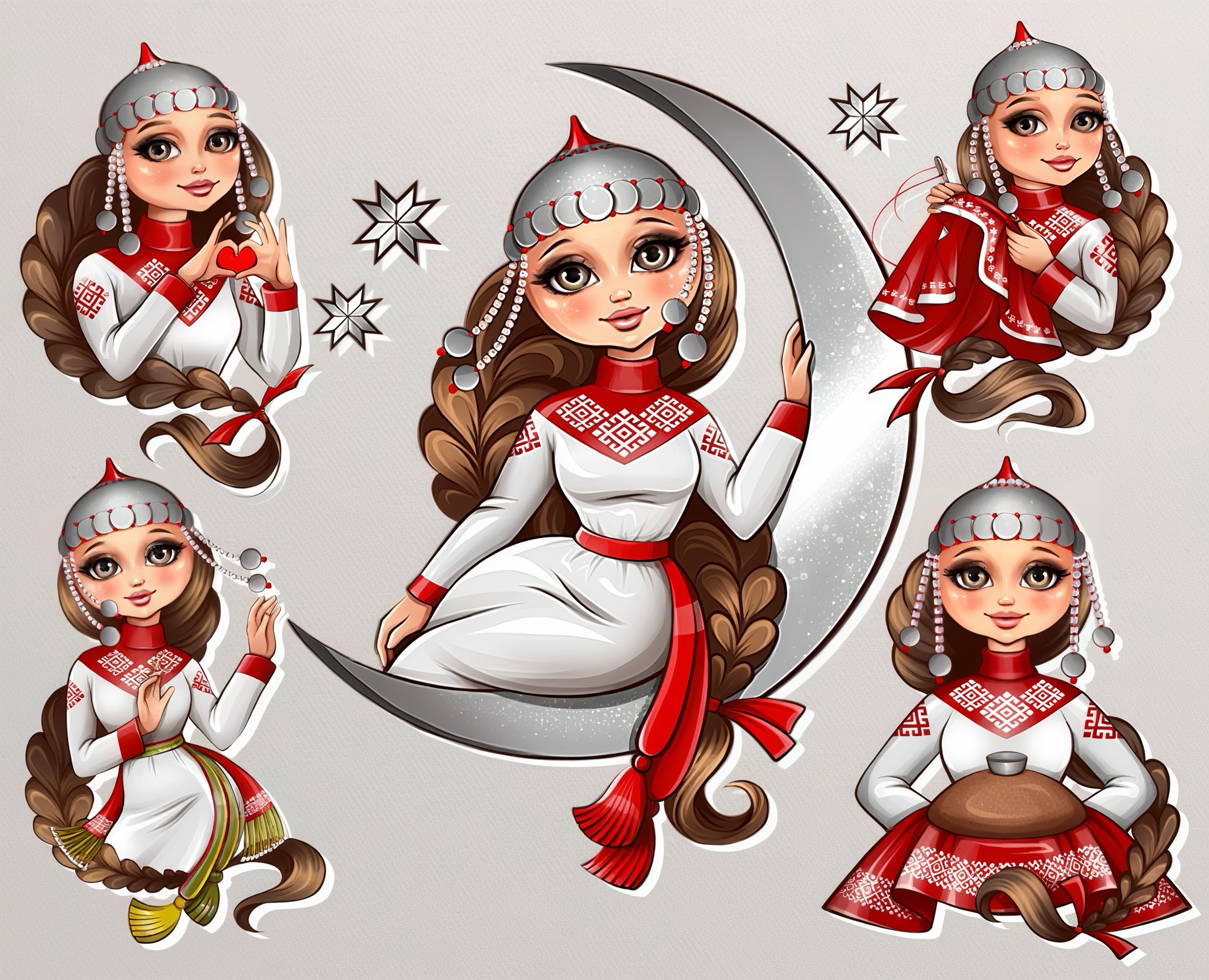 Бренд-персонаж Хитрешка для этно-бренда «Хитре» — Брендинг, Иллюстрация на Dprofile