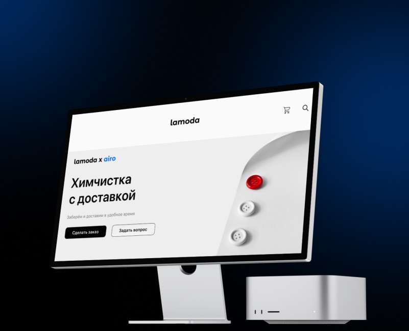 Lamoda химчистка | Web Design — Интерфейсы, Анимация на Dprofile