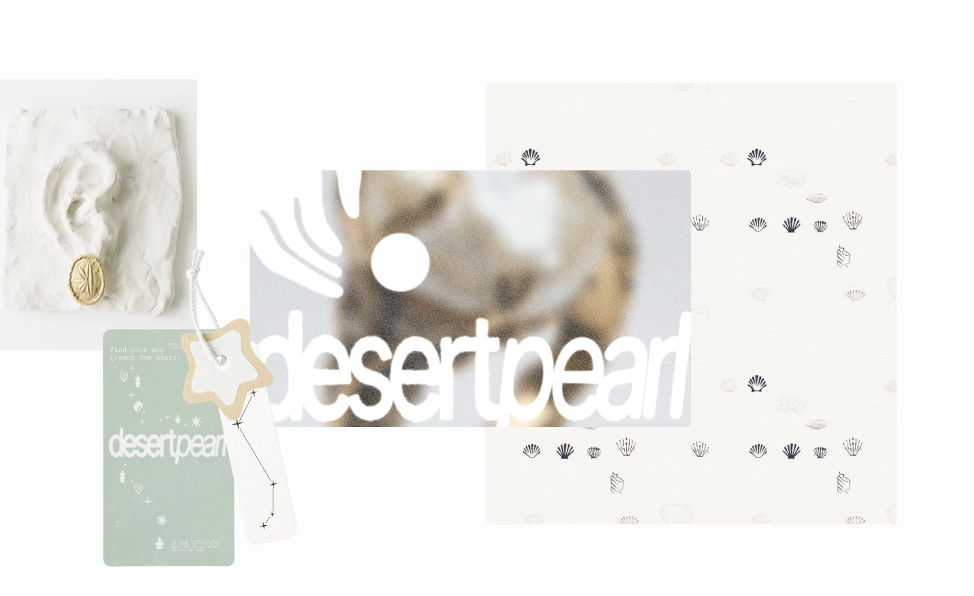 ai + design for jewelry brand | desert pearl — Изображение №2 — Брендинг, Графика на Dprofile