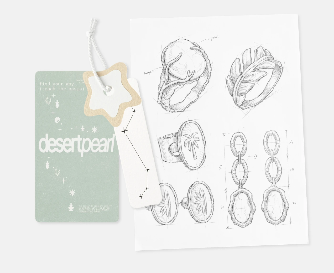 ai + design for jewelry brand | desert pearl — Изображение №7 — Брендинг, Графика на Dprofile
