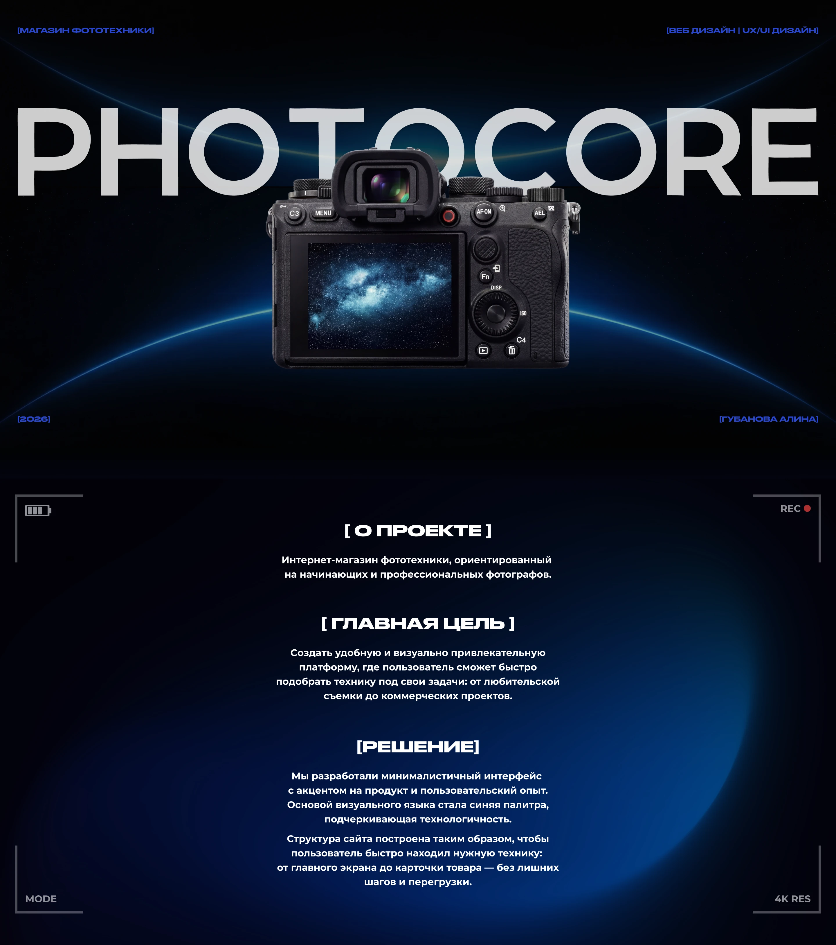 Онлайн-магазин Fotocore — Изображение №1 — Интерфейсы на Dprofile