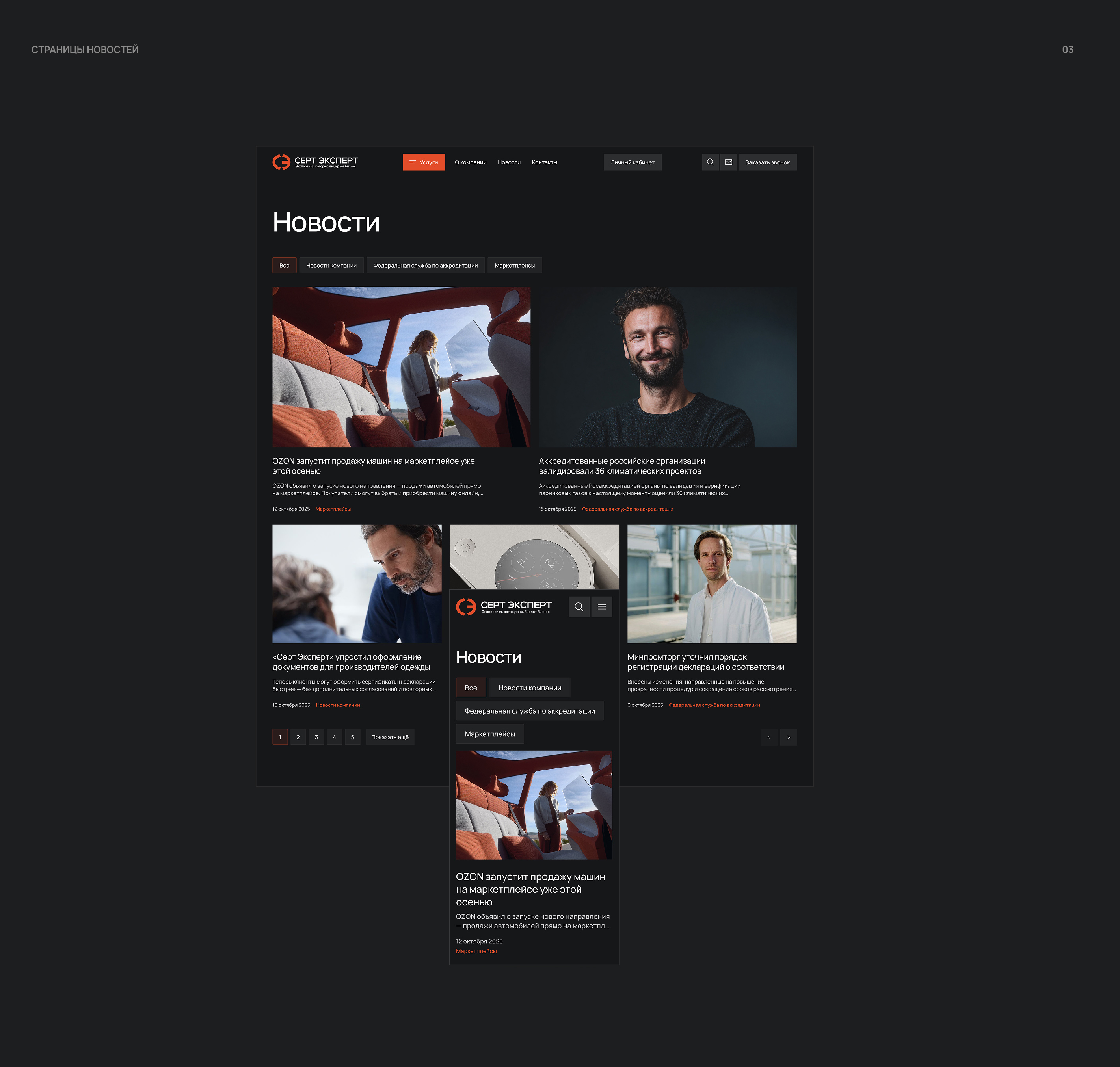 СЕРТ ЭКСПЕРТ | Branding & Web — Изображение №18 — Интерфейсы, Брендинг на Dprofile