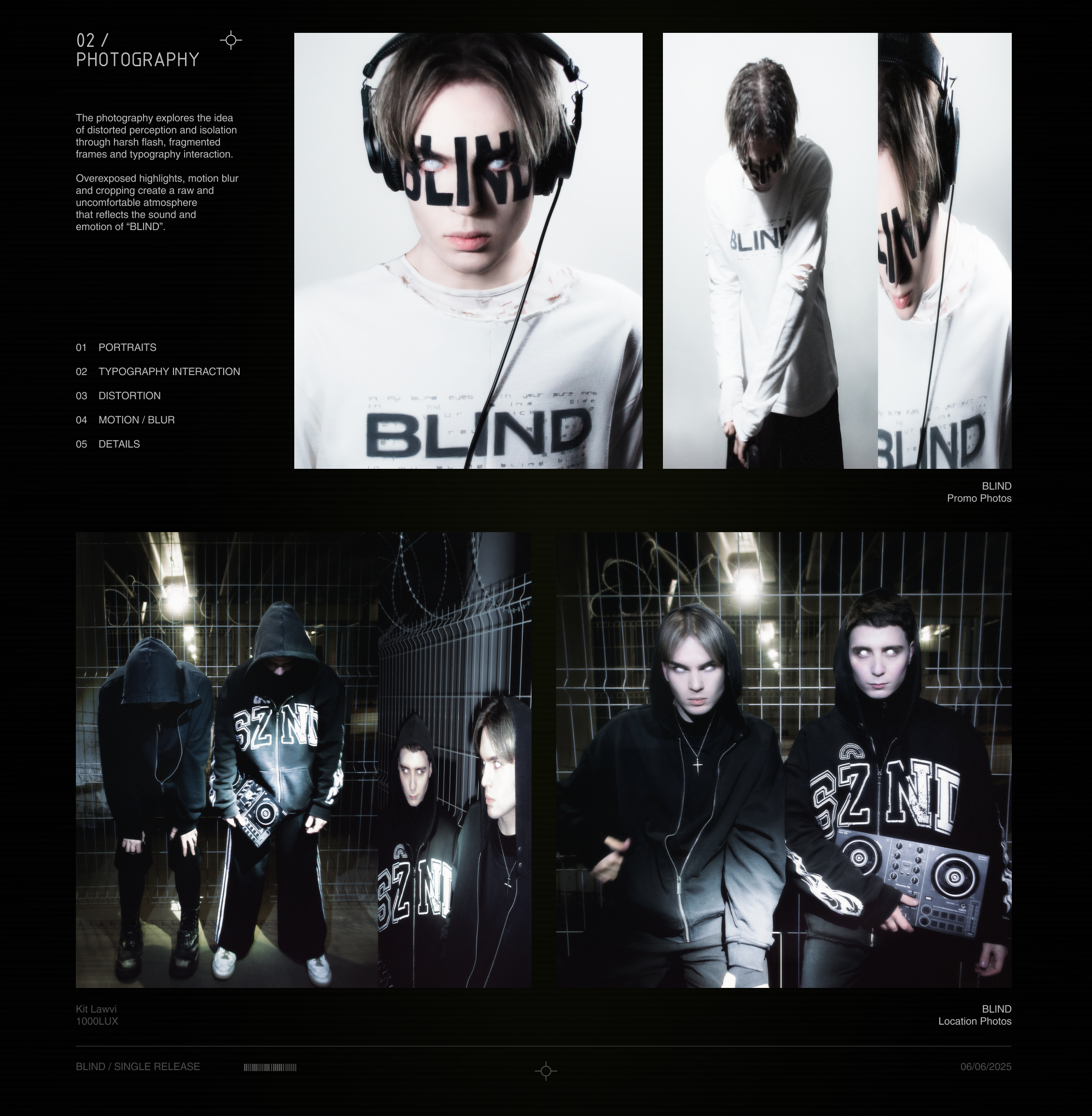 "BLIND" | Release Visual Identity — Изображение №2 — Брендинг, Маркетинг на Dprofile