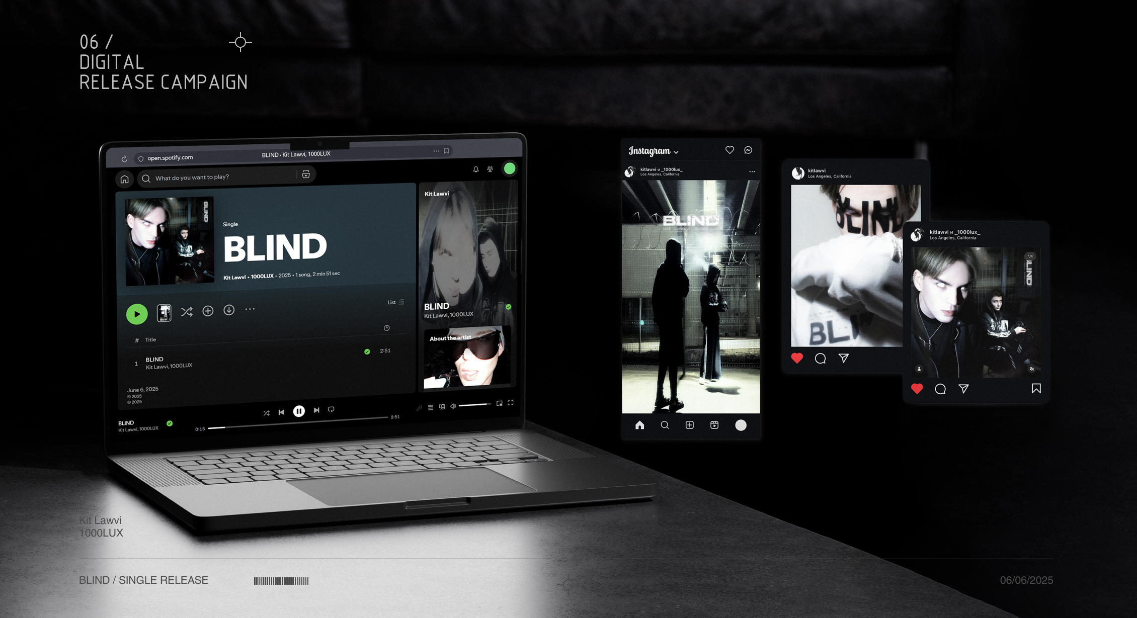 "BLIND" | Release Visual Identity — Изображение №5 — Брендинг, Маркетинг на Dprofile