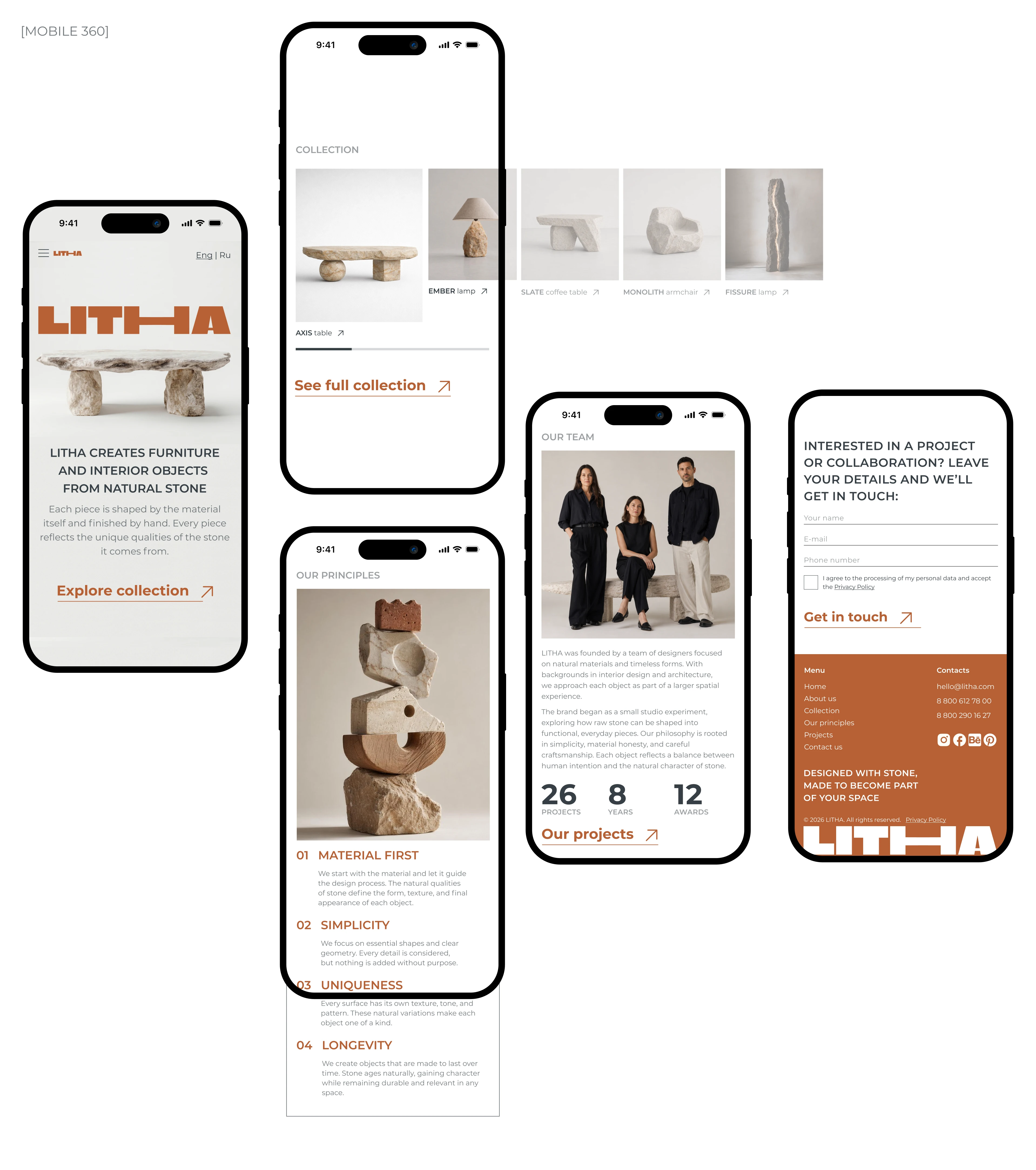 LITHA - Modern furniture brand // Landing page — Изображение №6 — Интерфейсы, Брендинг на Dprofile