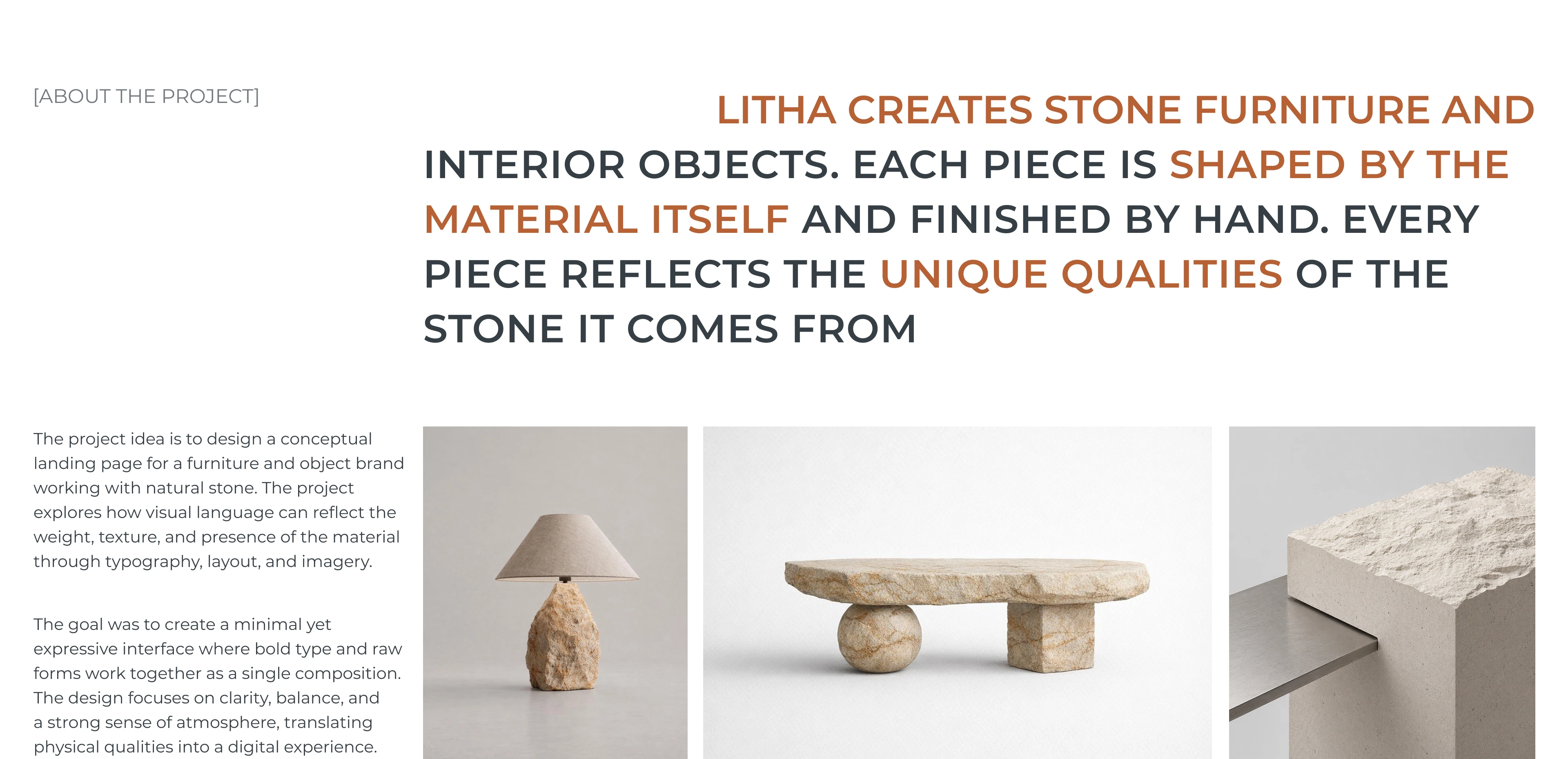 LITHA - Modern furniture brand // Landing page — Изображение №2 — Интерфейсы, Брендинг на Dprofile