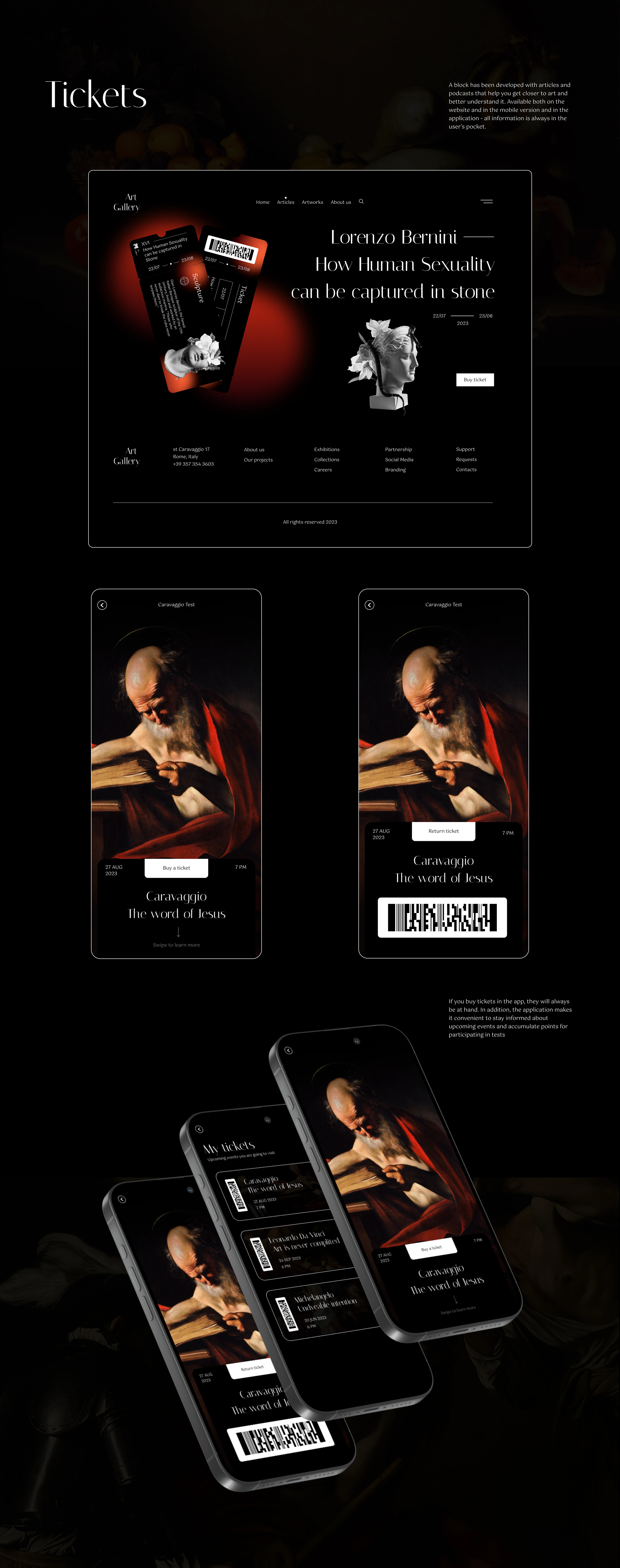 Magnum Opus | Art Gallery Website Concept — Изображение №7 — Интерфейсы, Анимация на Dprofile