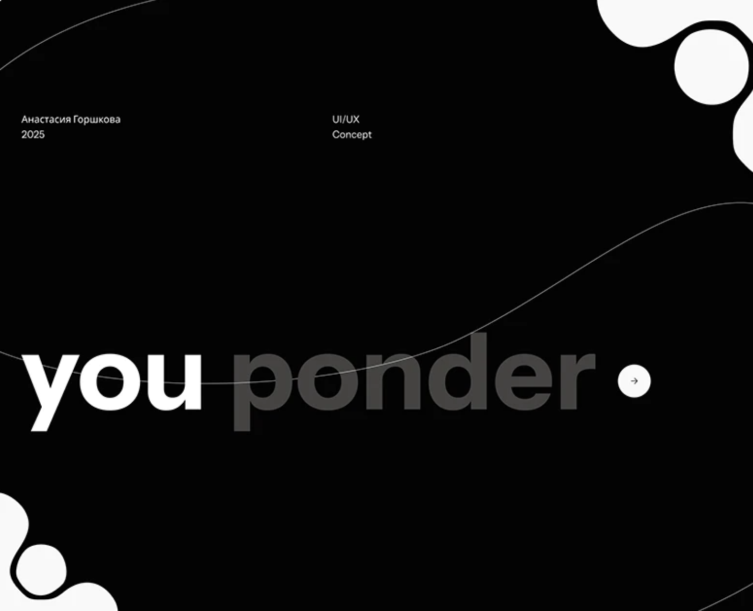 You Ponder / Online Shop Fashion / Concept — Интерфейсы на Dprofile