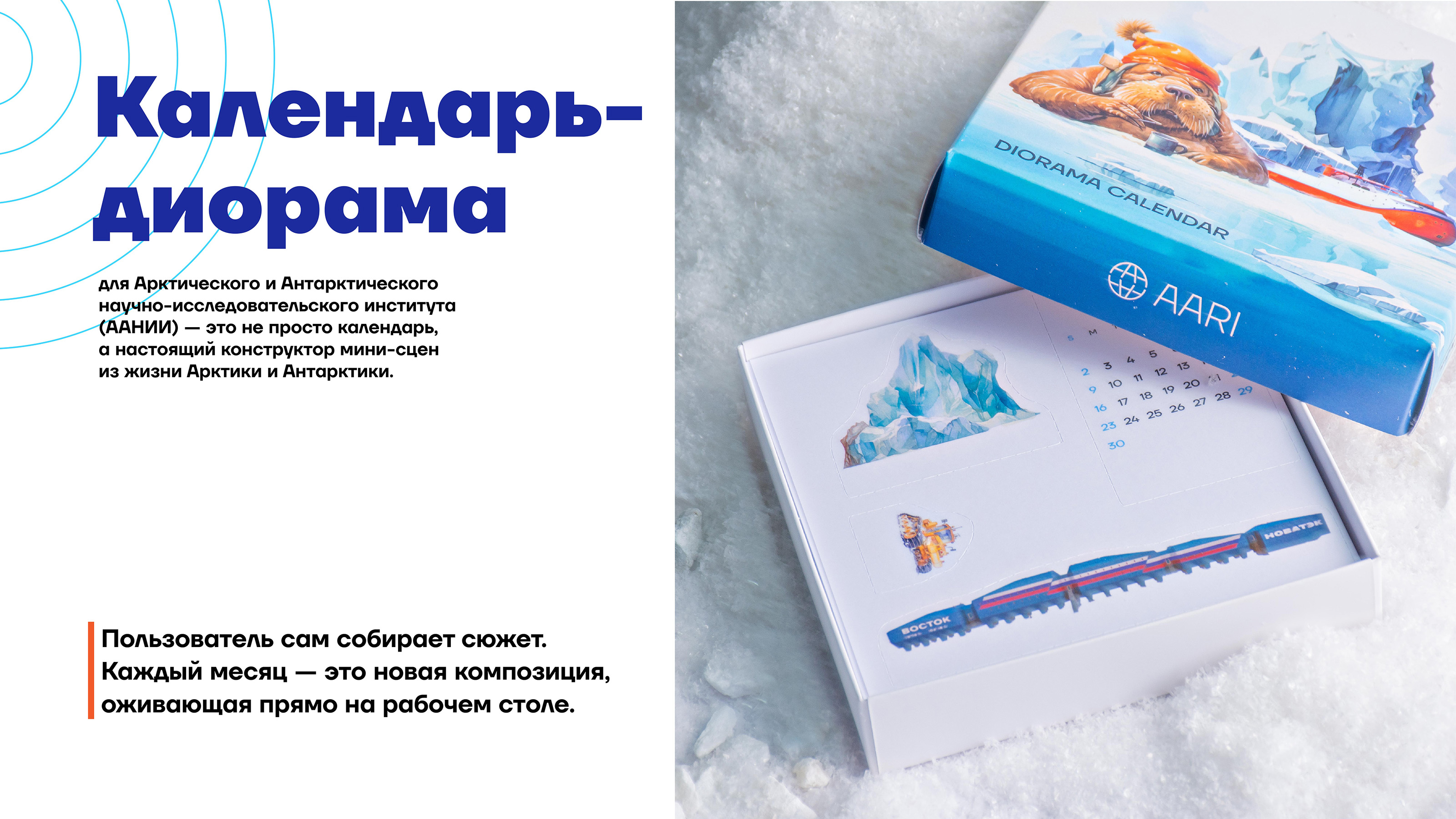 ААНИИ | Календарь-диорама — Изображение №2 — Брендинг, Графика на Dprofile