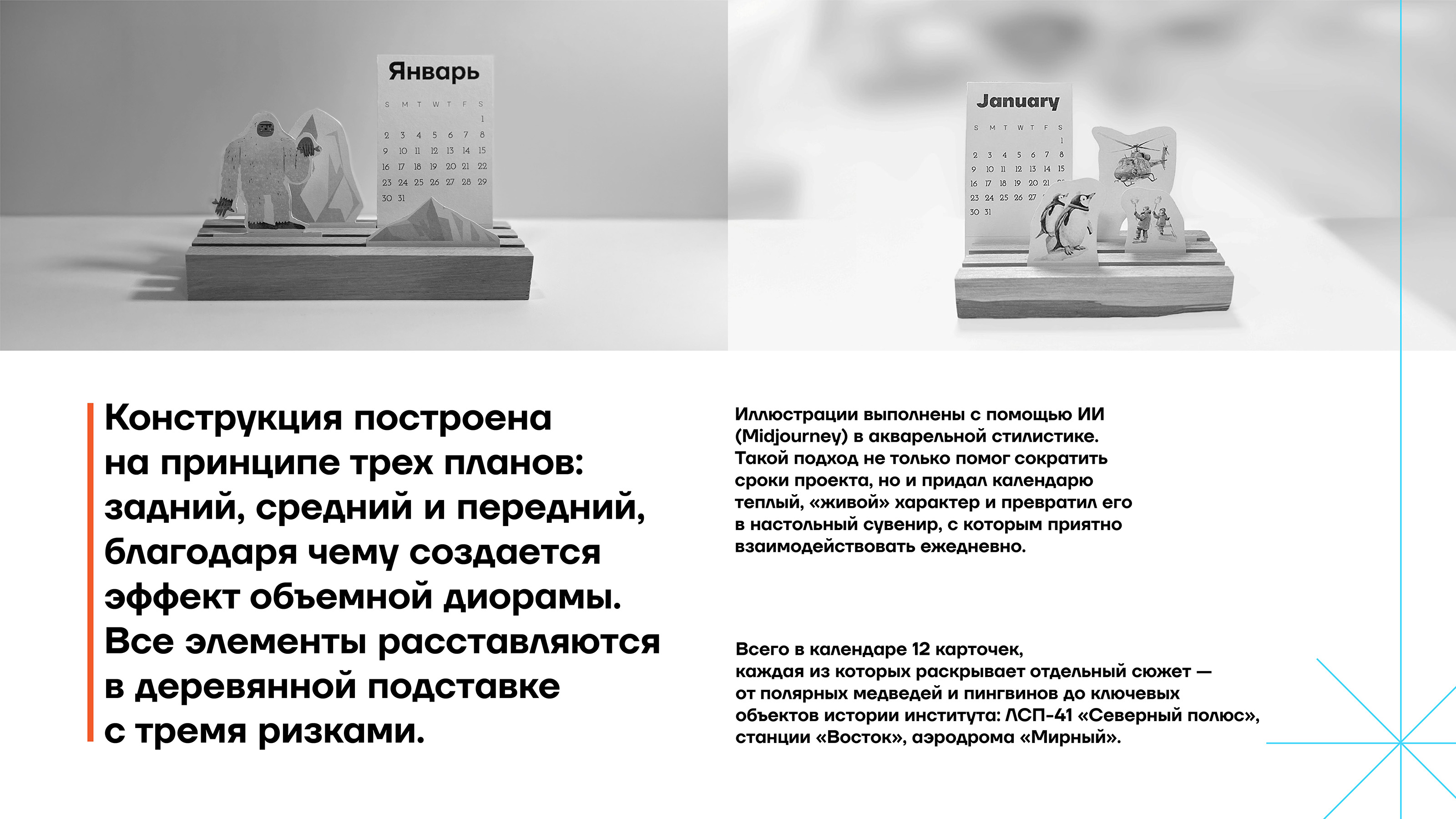 ААНИИ | Календарь-диорама — Изображение №3 — Брендинг, Графика на Dprofile