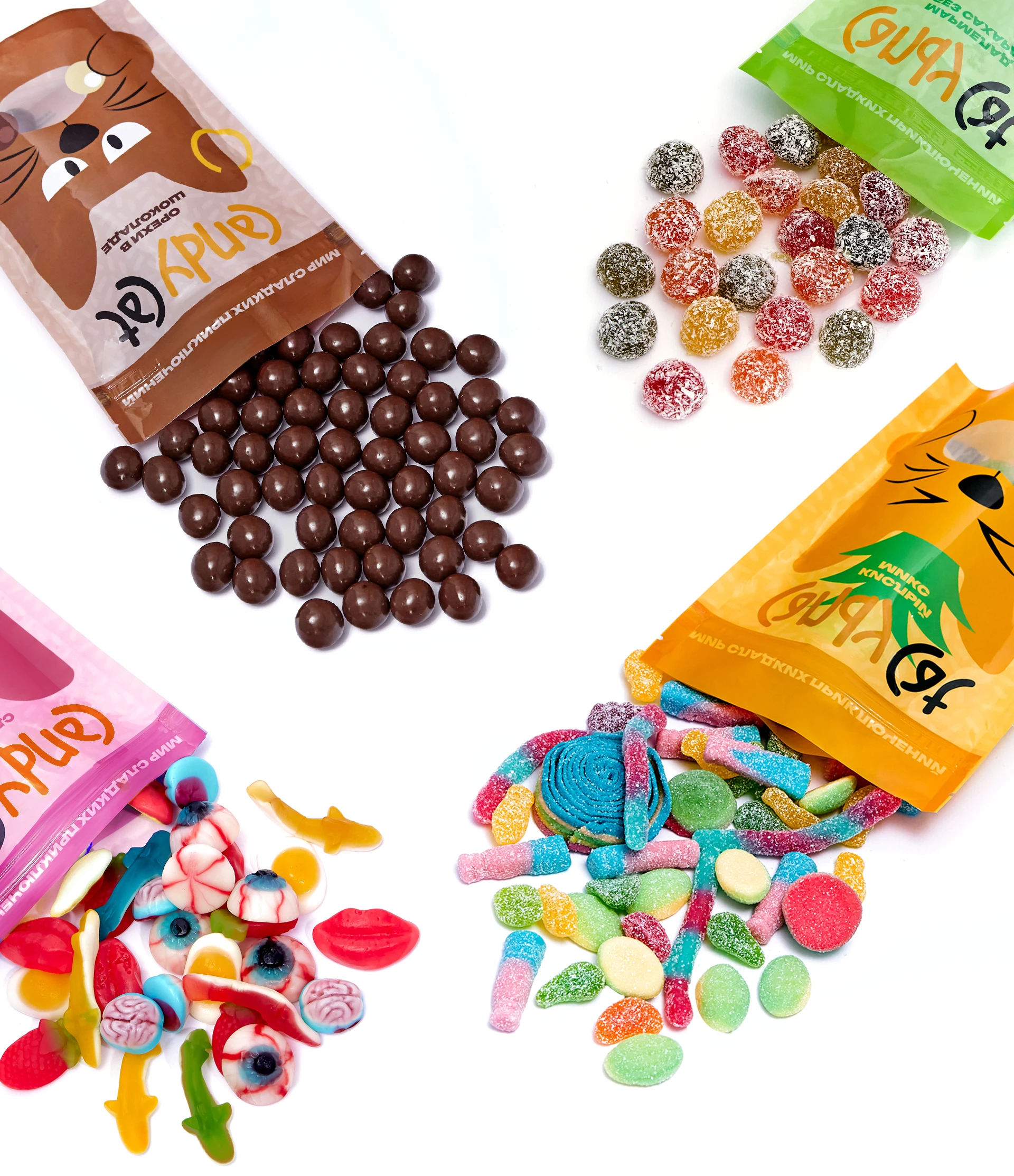 УПАКОВКА и ИЛЛЮСТРАЦИИ | мармелад Candy Cat — Изображение №4 — Брендинг, Иллюстрация на Dprofile