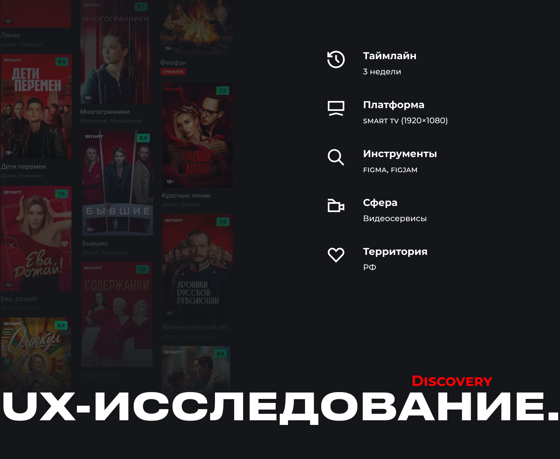 START | Онлайн-кинотеатр | Smart TV — Изображение №3 — Интерфейсы на Dprofile