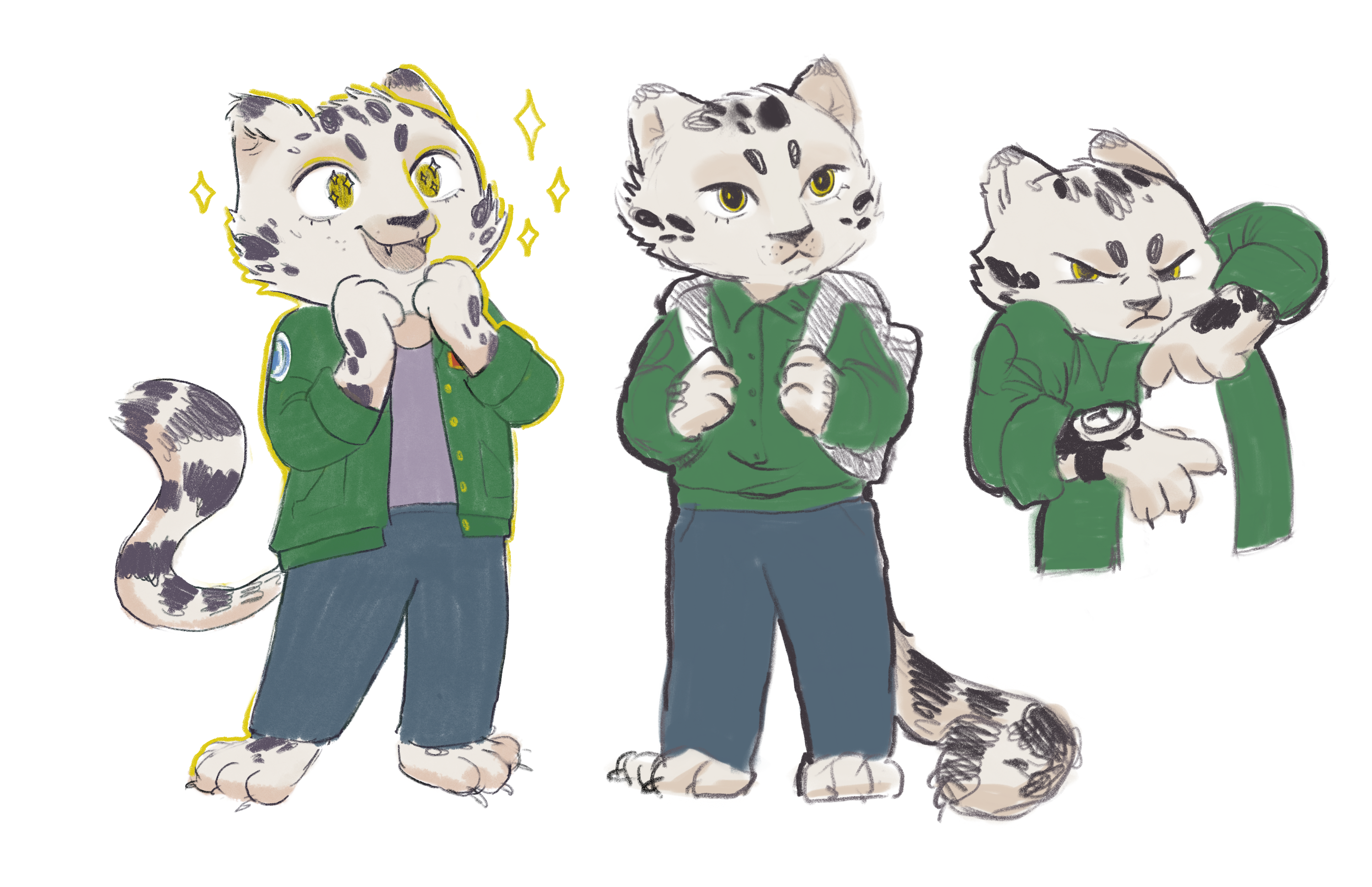 Персонаж Ирбис — Изображение №3 — Иллюстрация, Графика на Dprofile