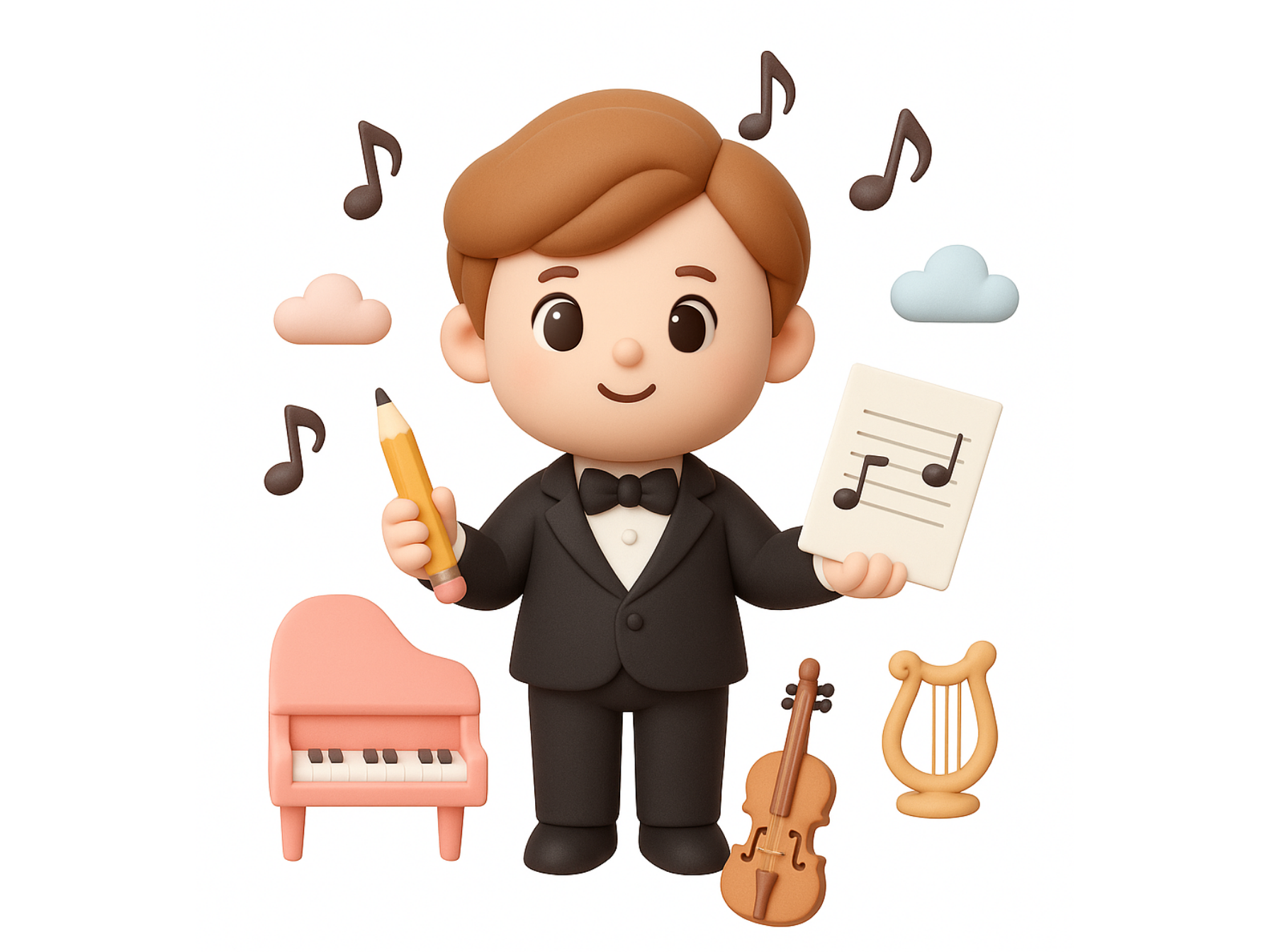 Стилизация для концерта детской школы искусств — Изображение №2 — Иллюстрация, Графика на Dprofile