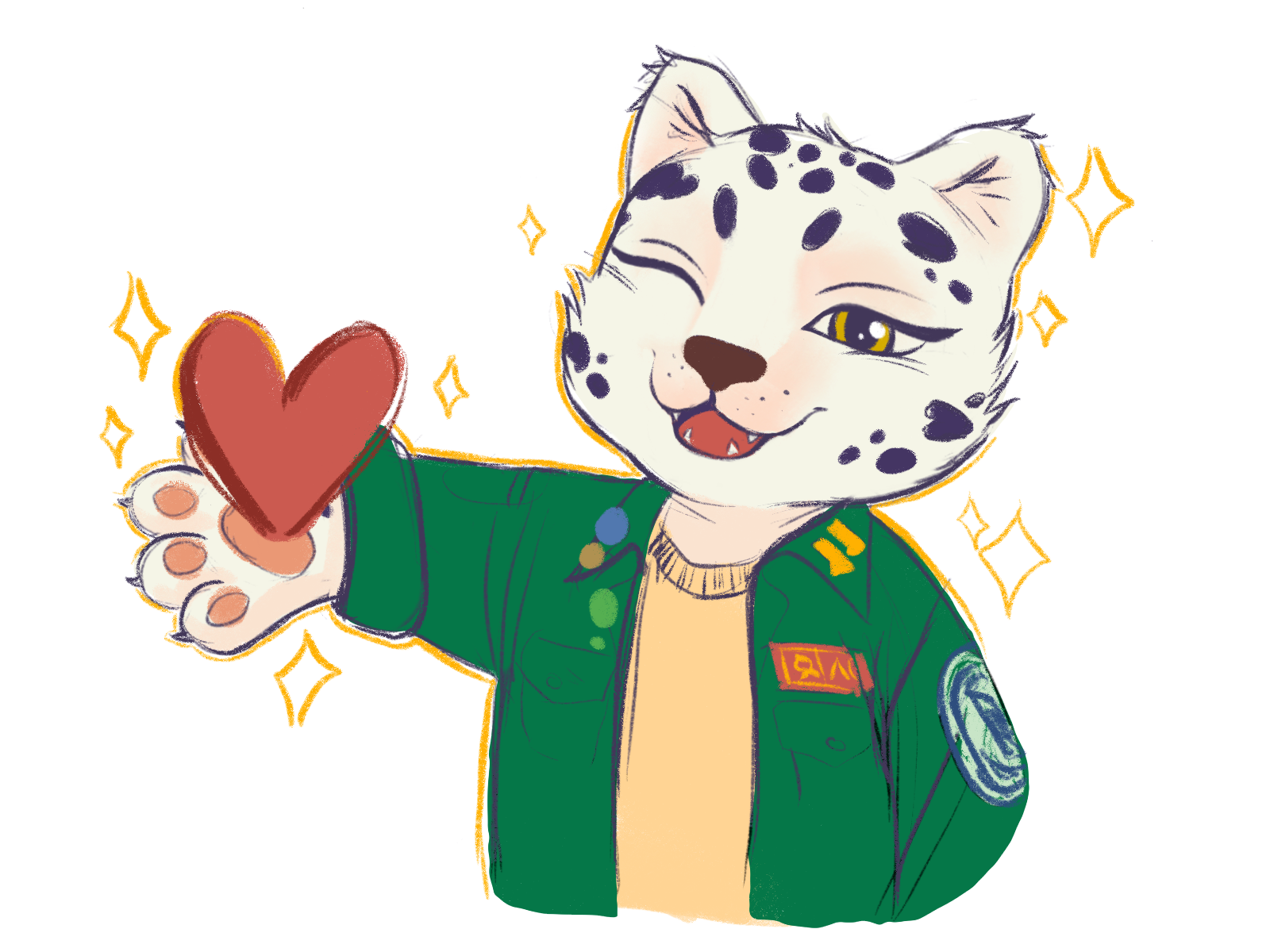 Персонаж Ирбис — Изображение №4 — Иллюстрация, Графика на Dprofile