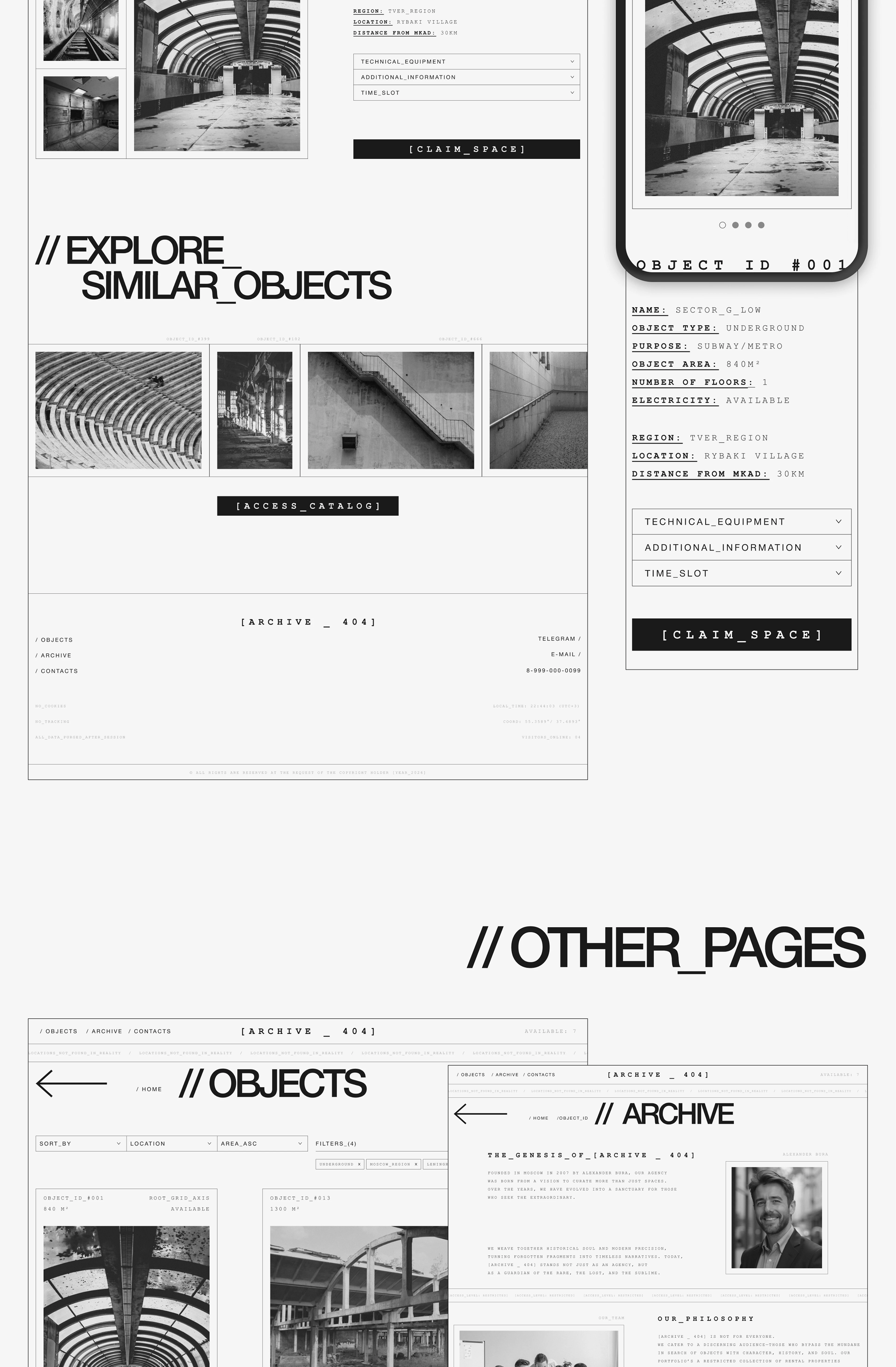 Concept web-site | Веб-сайт | UX/UI — Изображение №7 — Интерфейсы, Брендинг на Dprofile