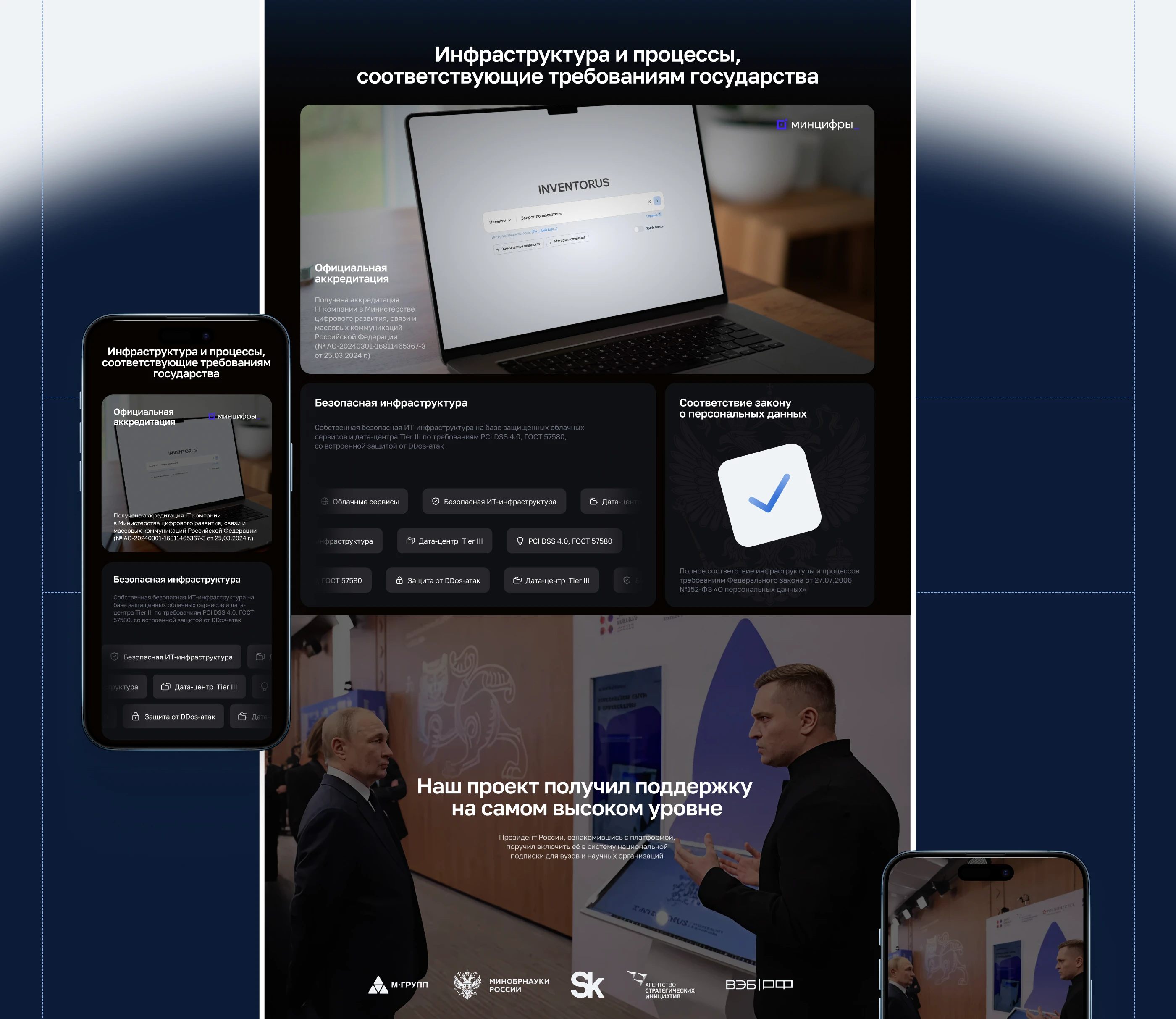 INVENTORUS|Корпоративный сайт для научной платформы — Изображение №9 — Интерфейсы, Анимация на Dprofile