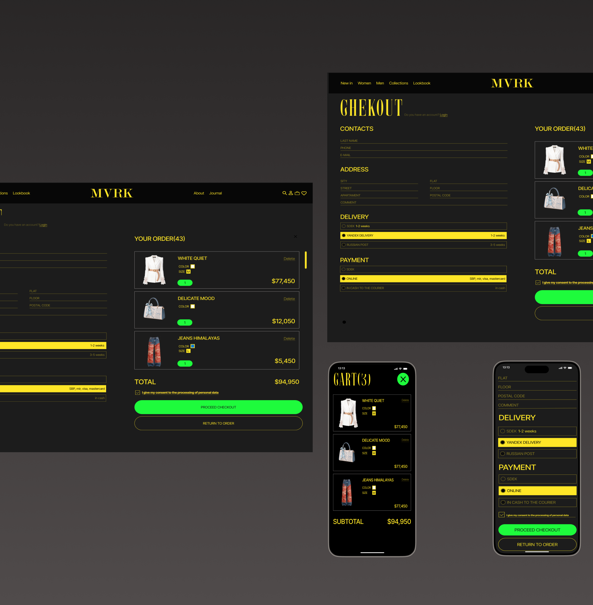 MARK — premium clothing website. UX Research — Изображение №9 — Интерфейсы на Dprofile