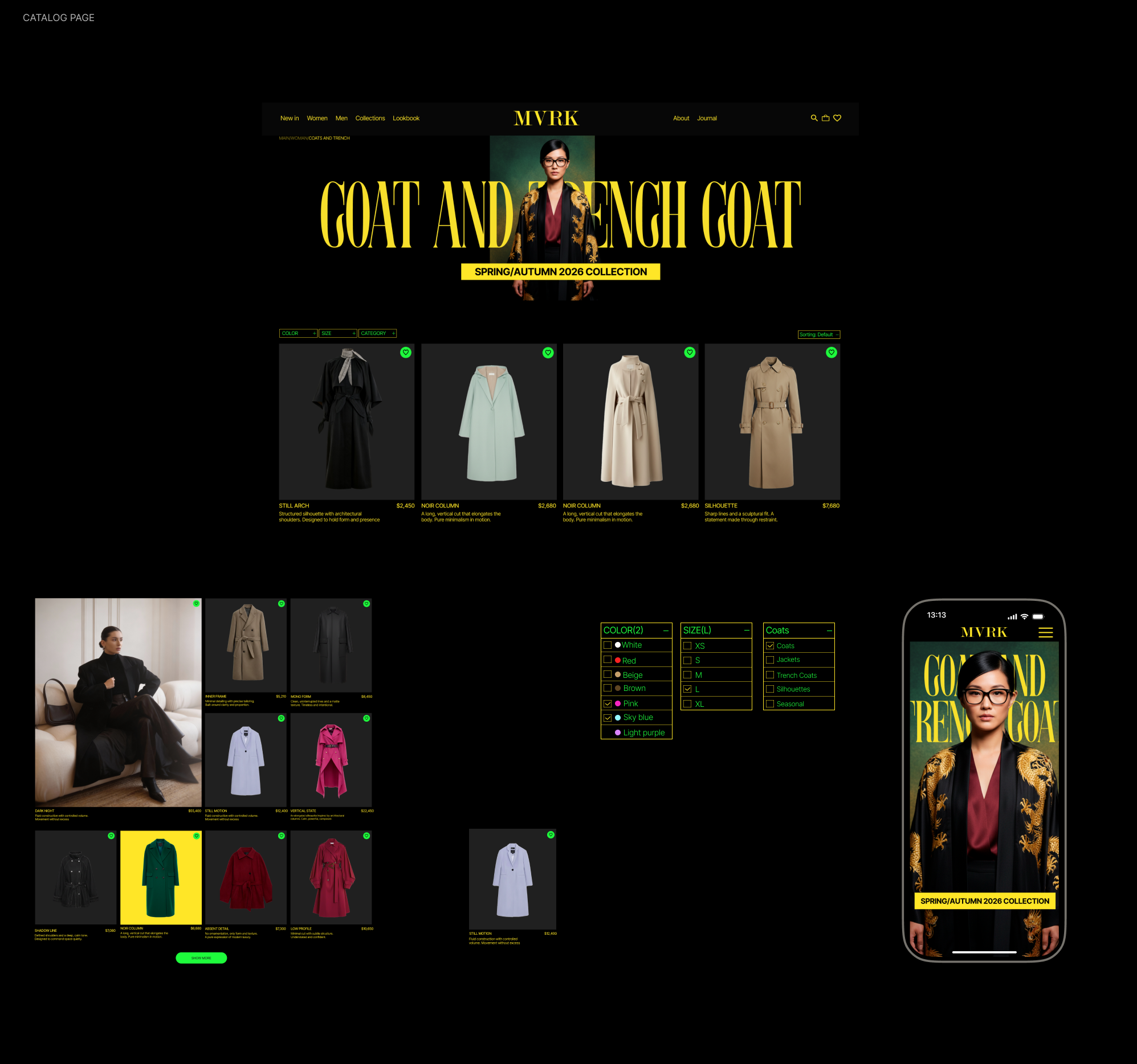 MARK — premium clothing website. UX Research — Изображение №4 — Интерфейсы на Dprofile
