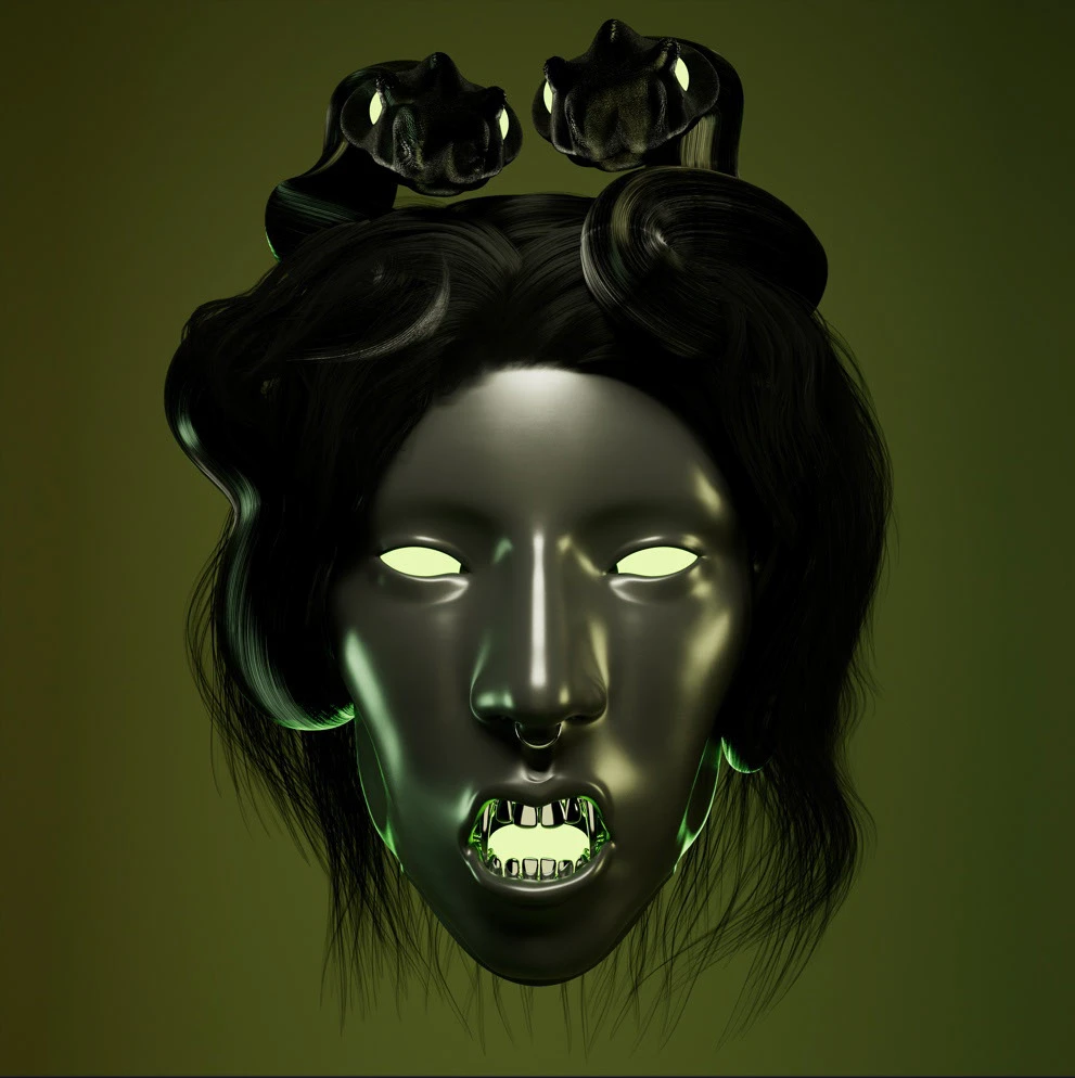 Gorgon Medusa | 3D Art | NFT — Изображение №2 — Иллюстрация, 3D на Dprofile