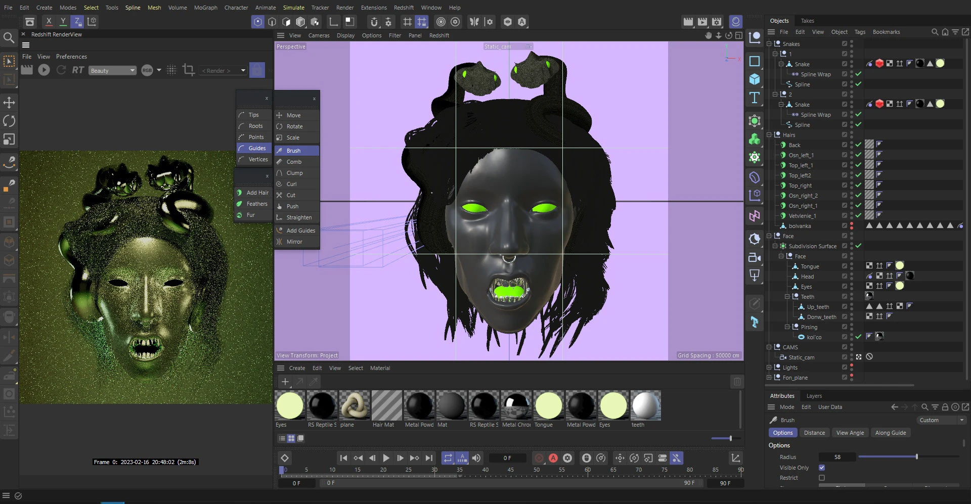 Gorgon Medusa | 3D Art | NFT — Изображение №4 — Иллюстрация, 3D на Dprofile