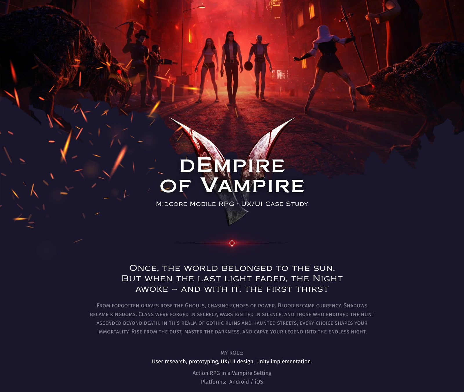 dEmpire of Vampire — Midcore Mobile Game UX/UI — Изображение №1 — Интерфейсы на Dprofile