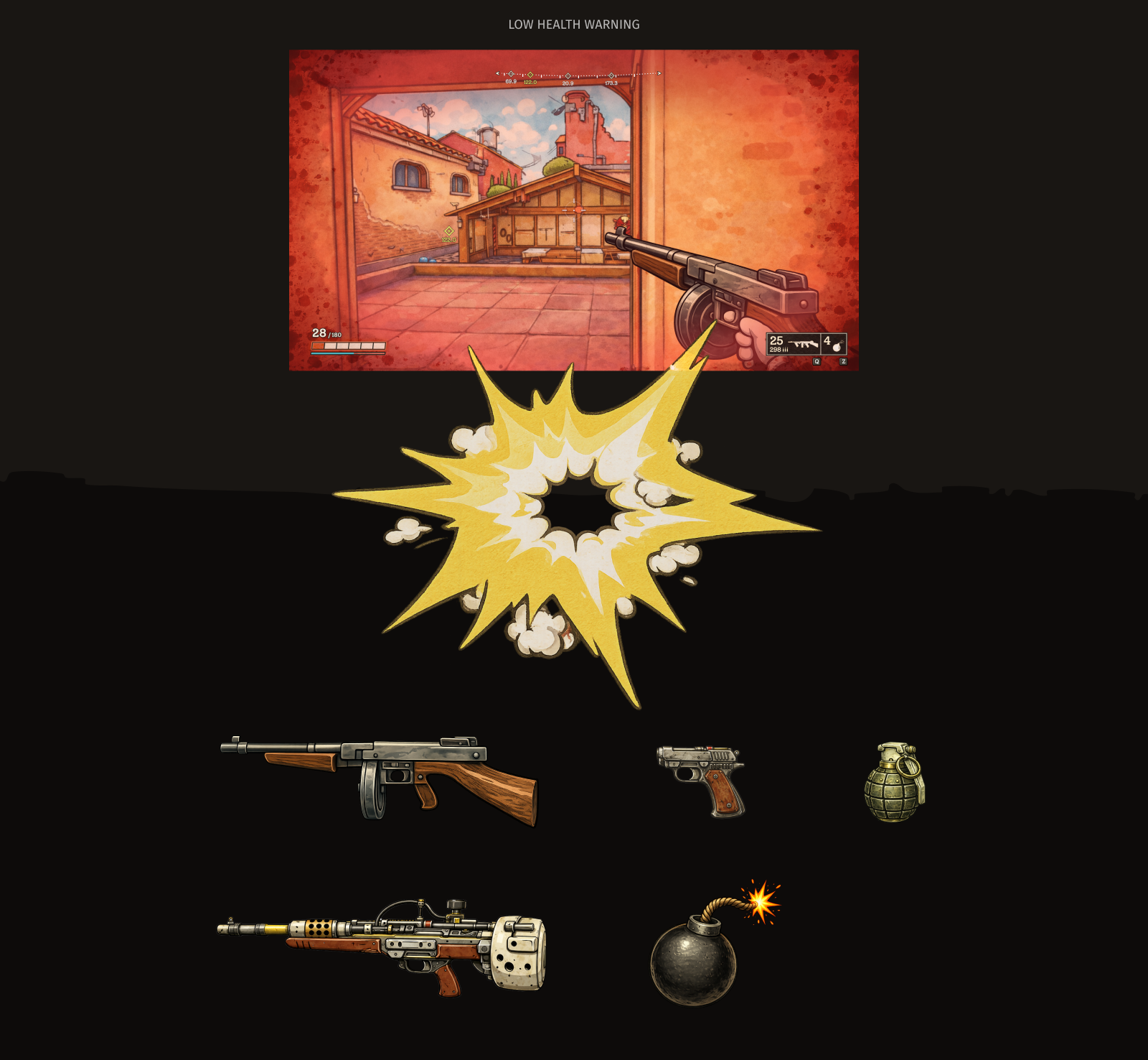 Ink Rampage — FPS Game UX/UI — Изображение №4 — Интерфейсы на Dprofile