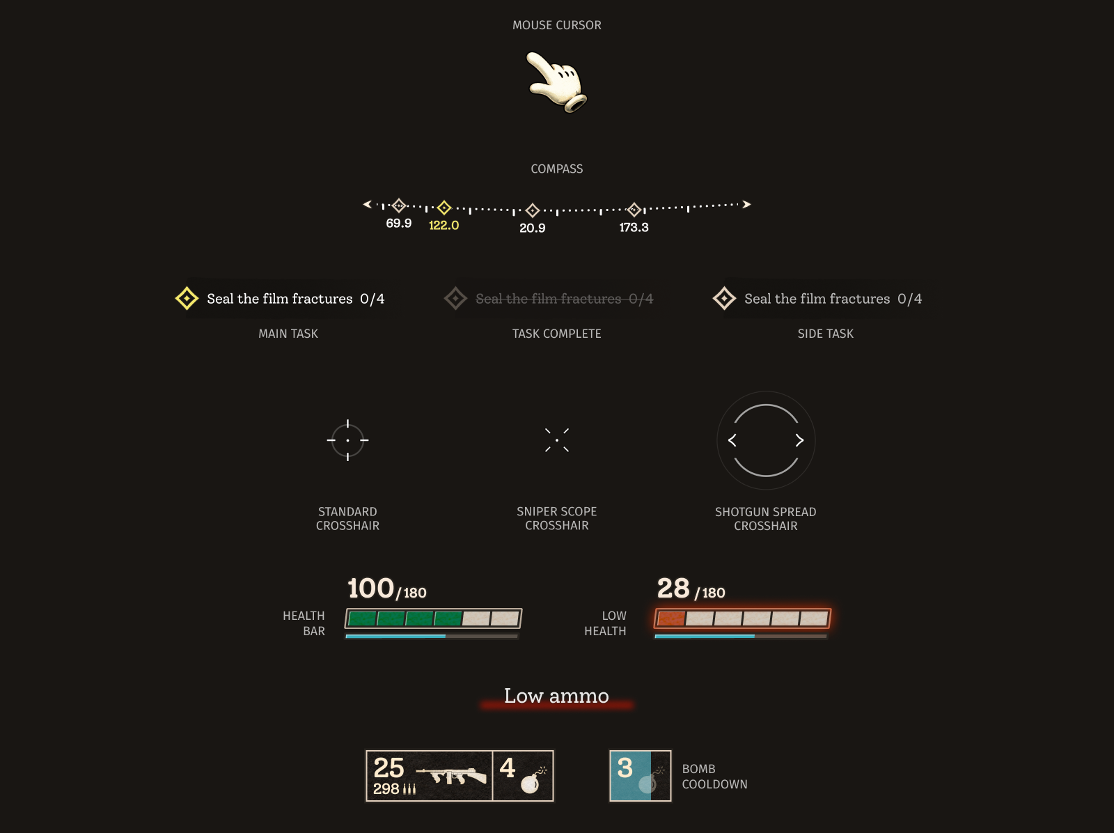 Ink Rampage — FPS Game UX/UI — Изображение №3 — Интерфейсы на Dprofile