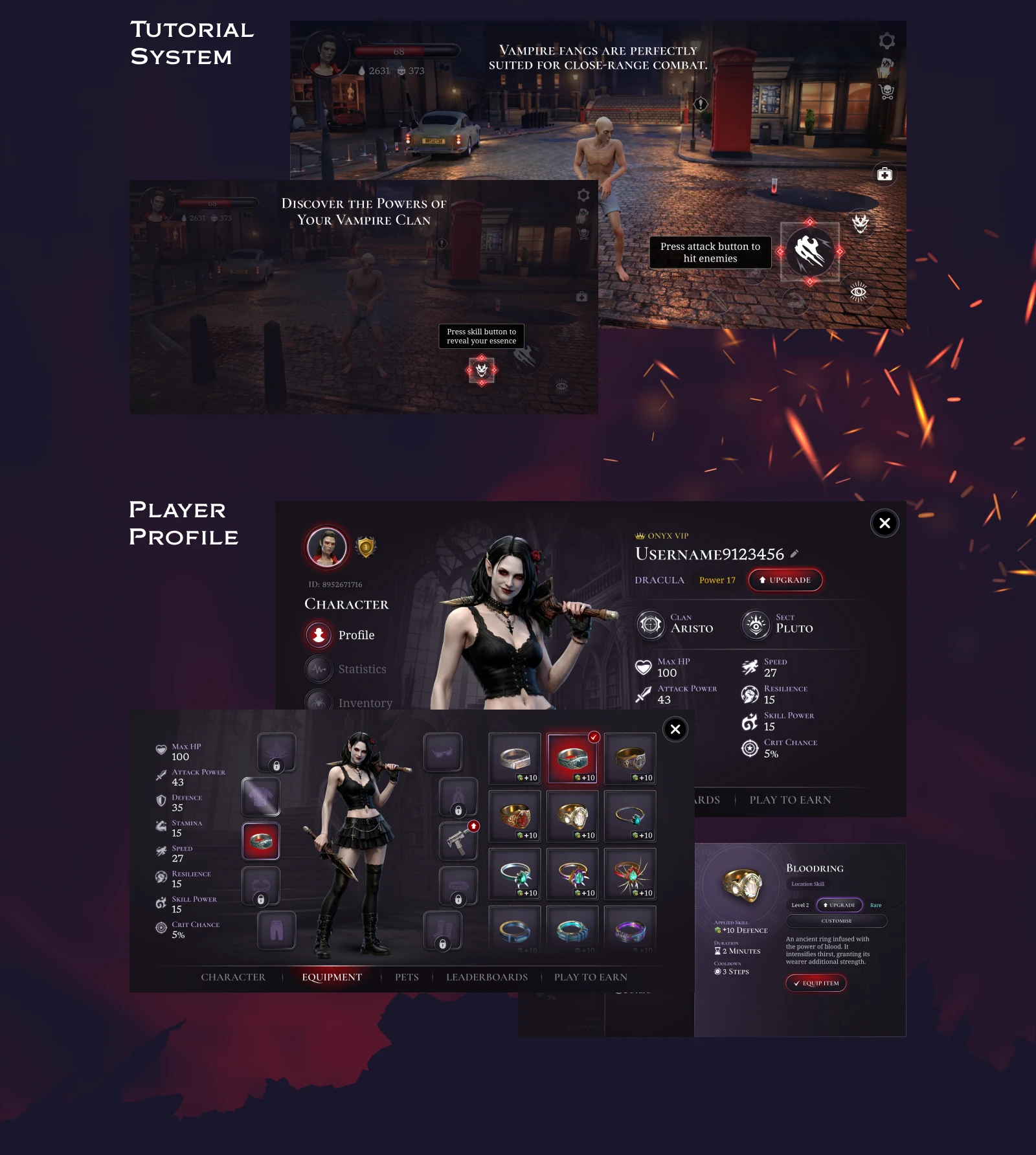 dEmpire of Vampire — Midcore Mobile Game UX/UI — Изображение №5 — Интерфейсы на Dprofile