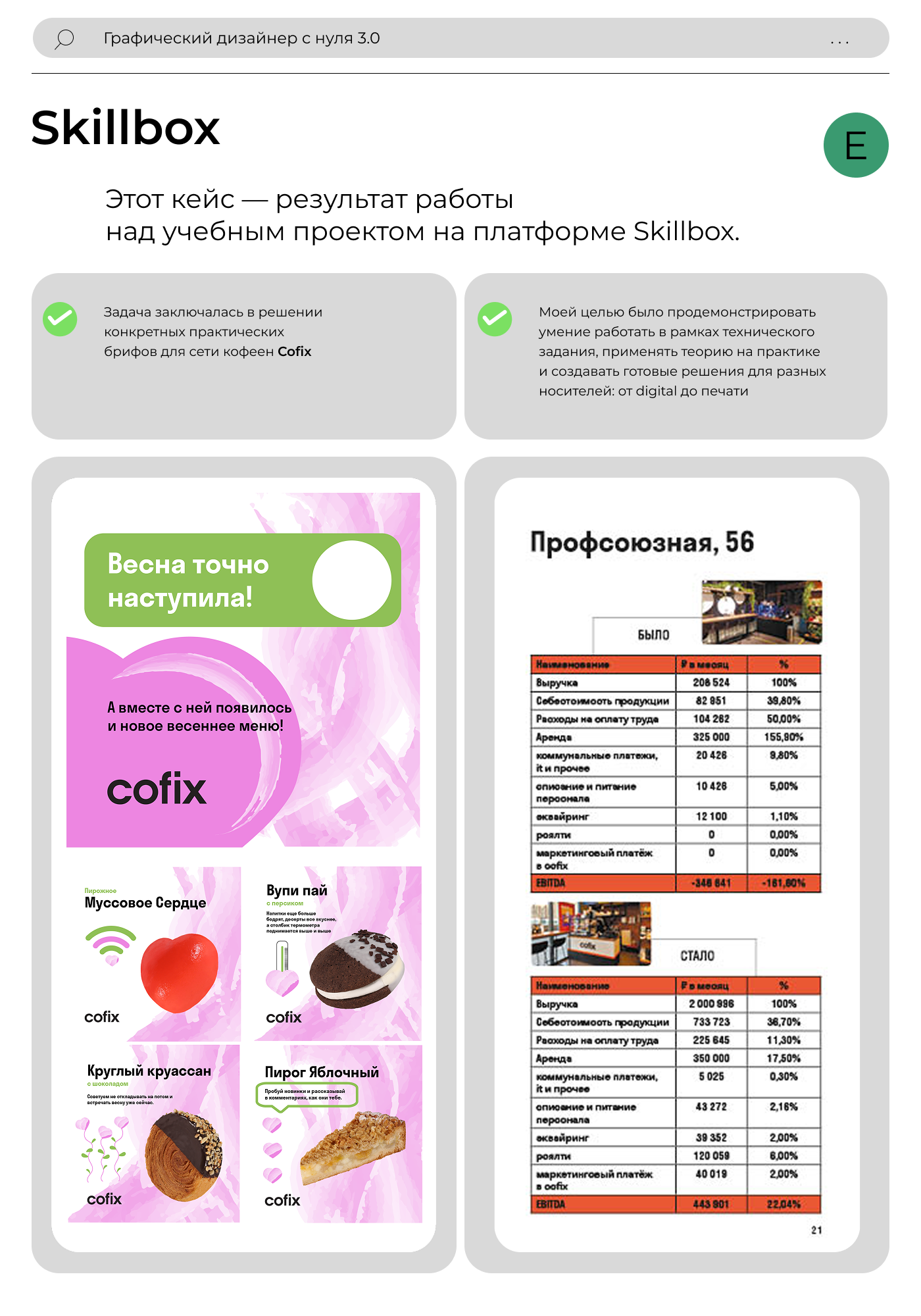 Учебный проект: Cofix — Изображение №1 — Интерфейсы, Брендинг на Dprofile