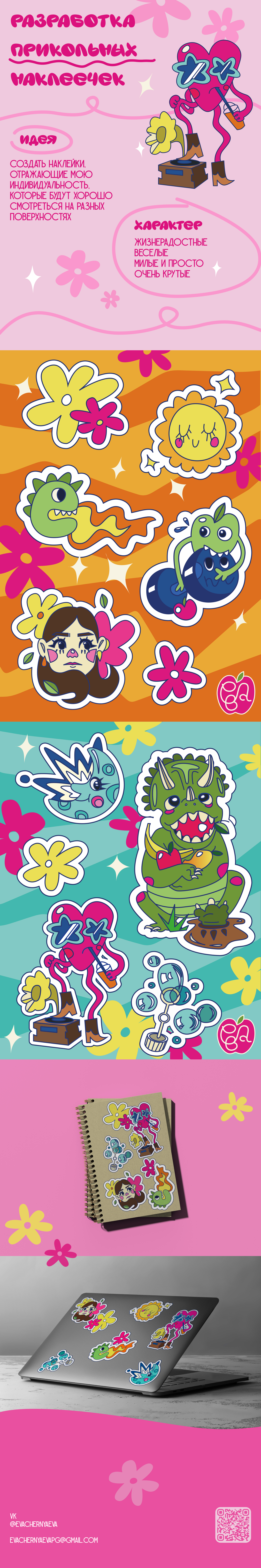 НАКЛЕЙКИ — Изображение №1 — Иллюстрация, Графика на Dprofile
