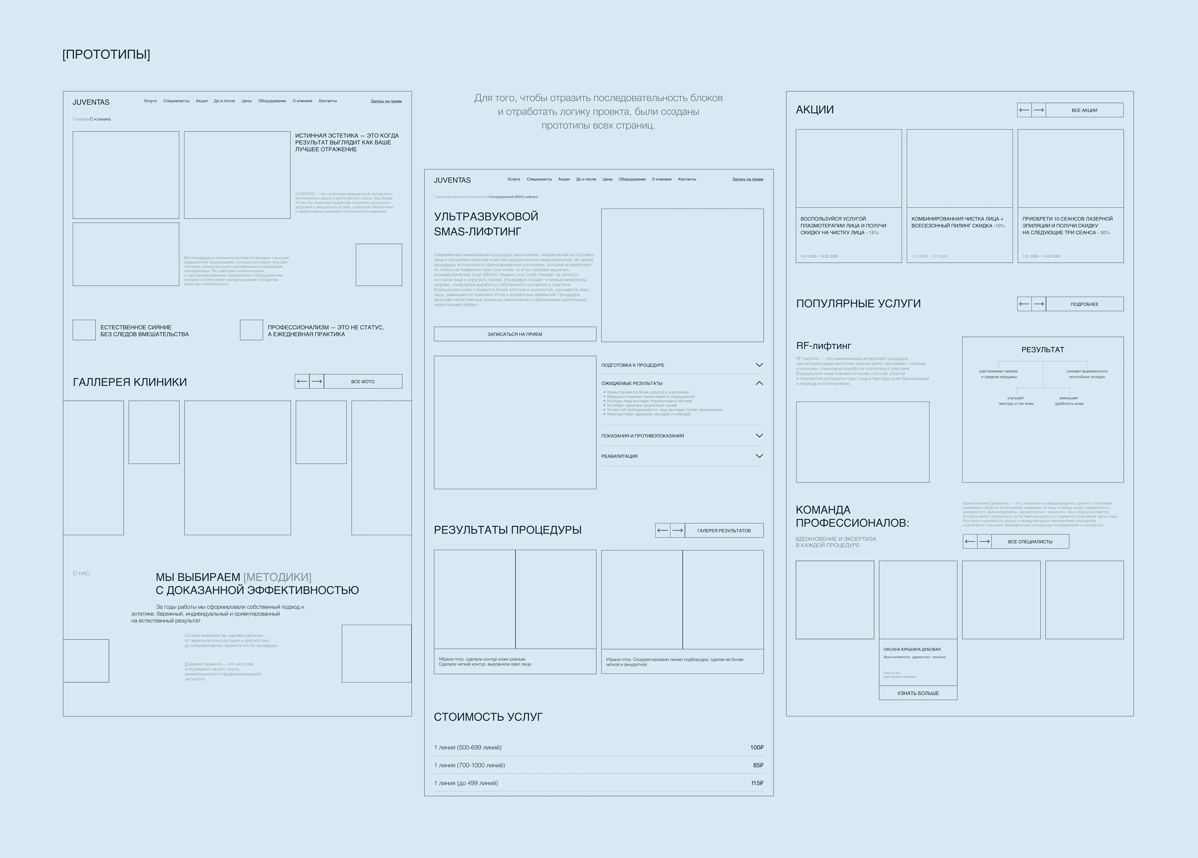 Клиника эстетической медицины | Cosmetology clinic — Изображение №7 — Интерфейсы на Dprofile