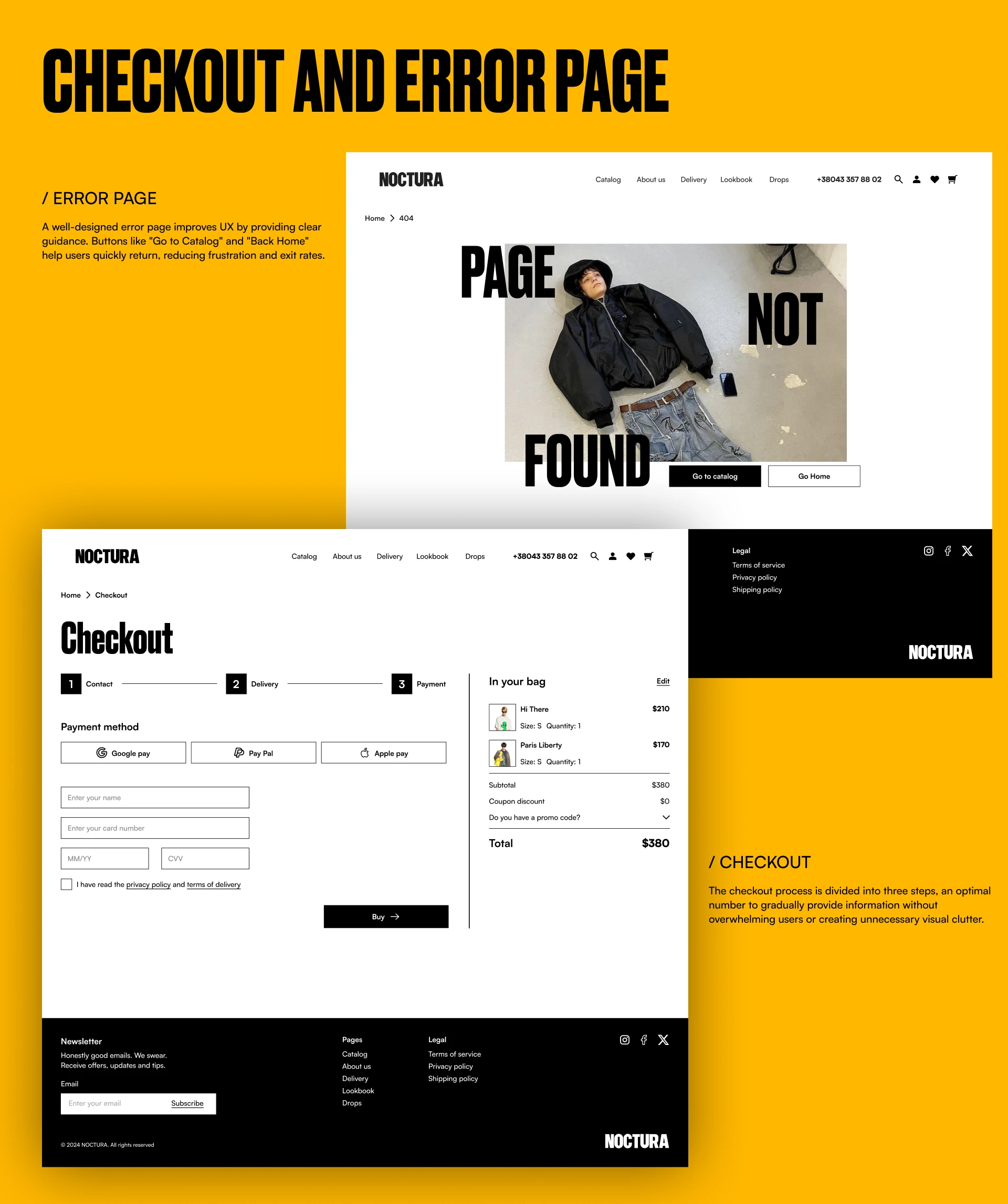 NOCTURA | E-commerce | Creative Project — Изображение №13 — Интерфейсы на Dprofile