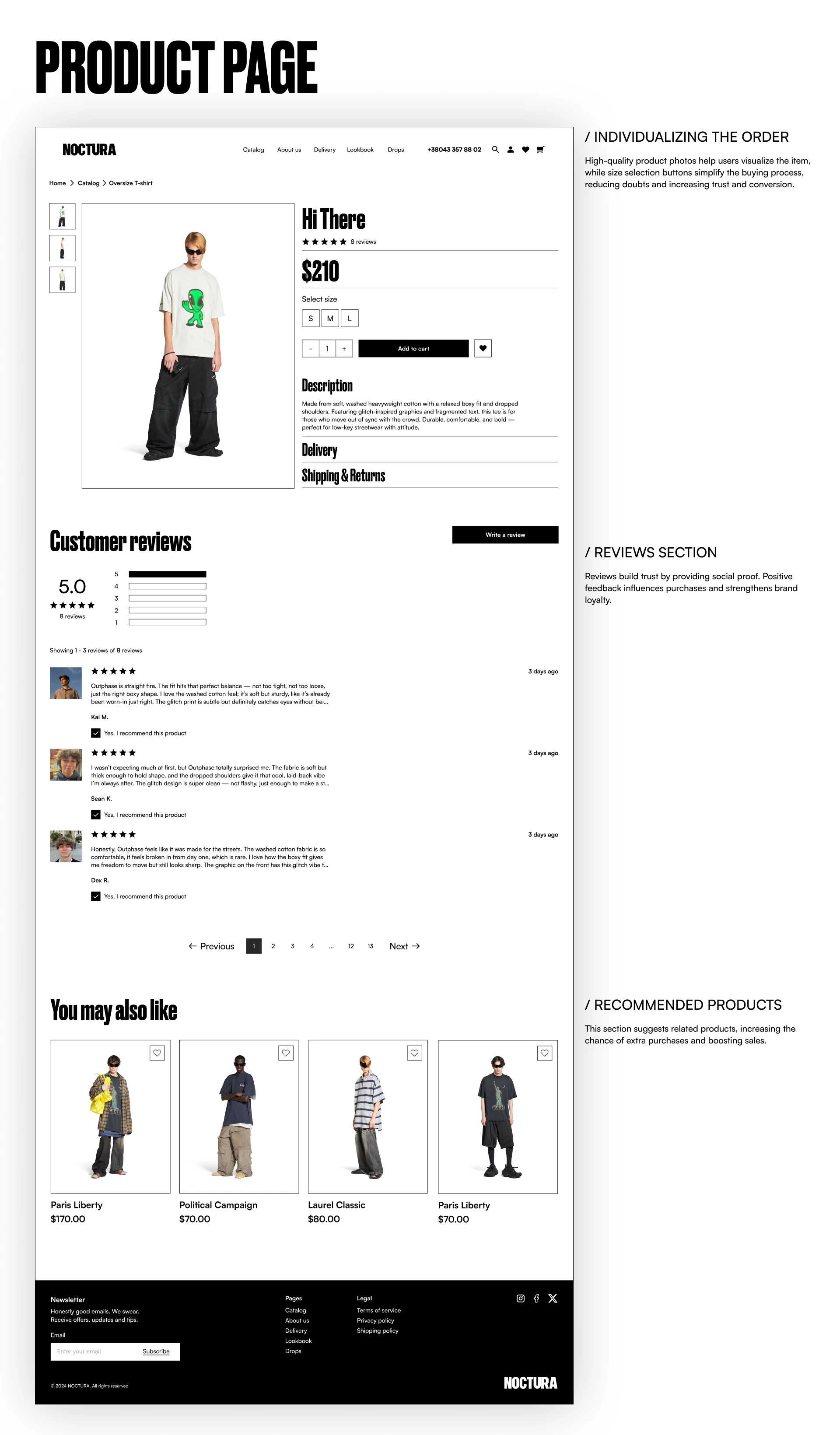 NOCTURA | E-commerce | Creative Project — Изображение №11 — Интерфейсы на Dprofile