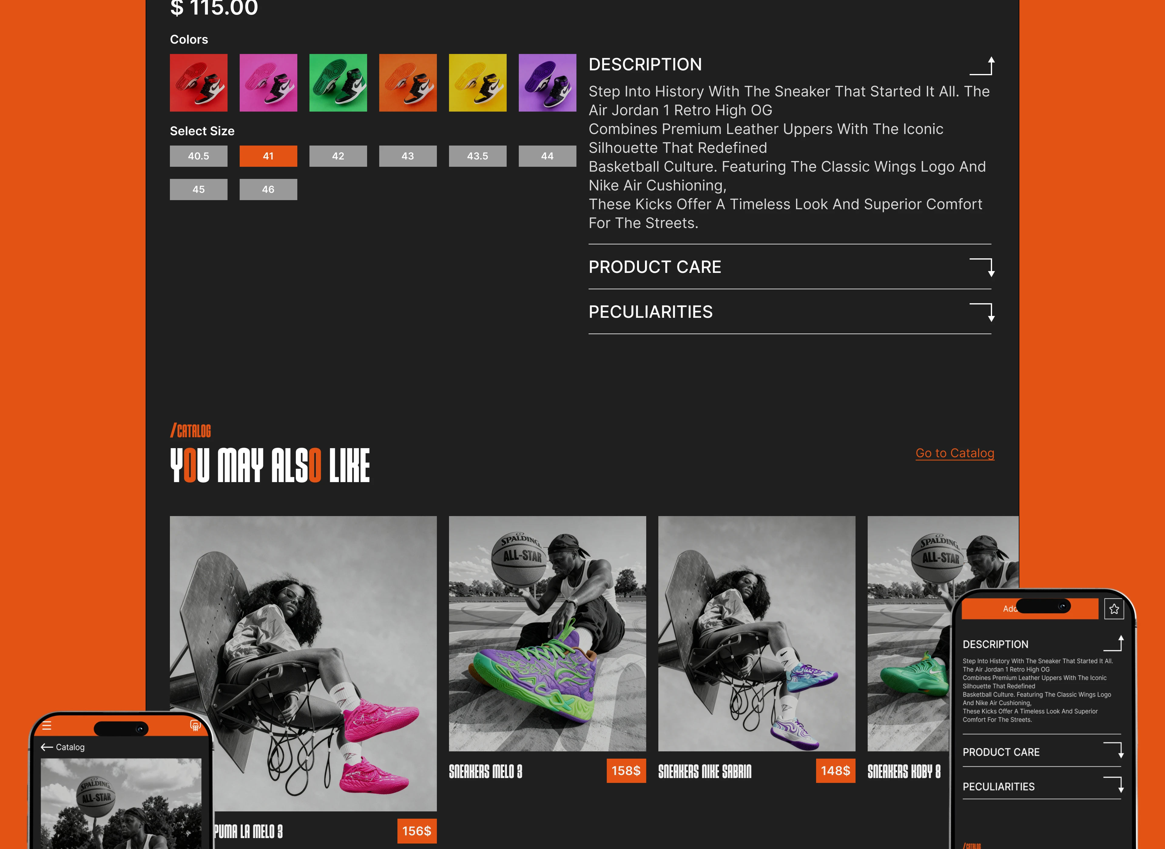 BASKETBALL SHOP AND-ONE — Изображение №16 — Интерфейсы на Dprofile