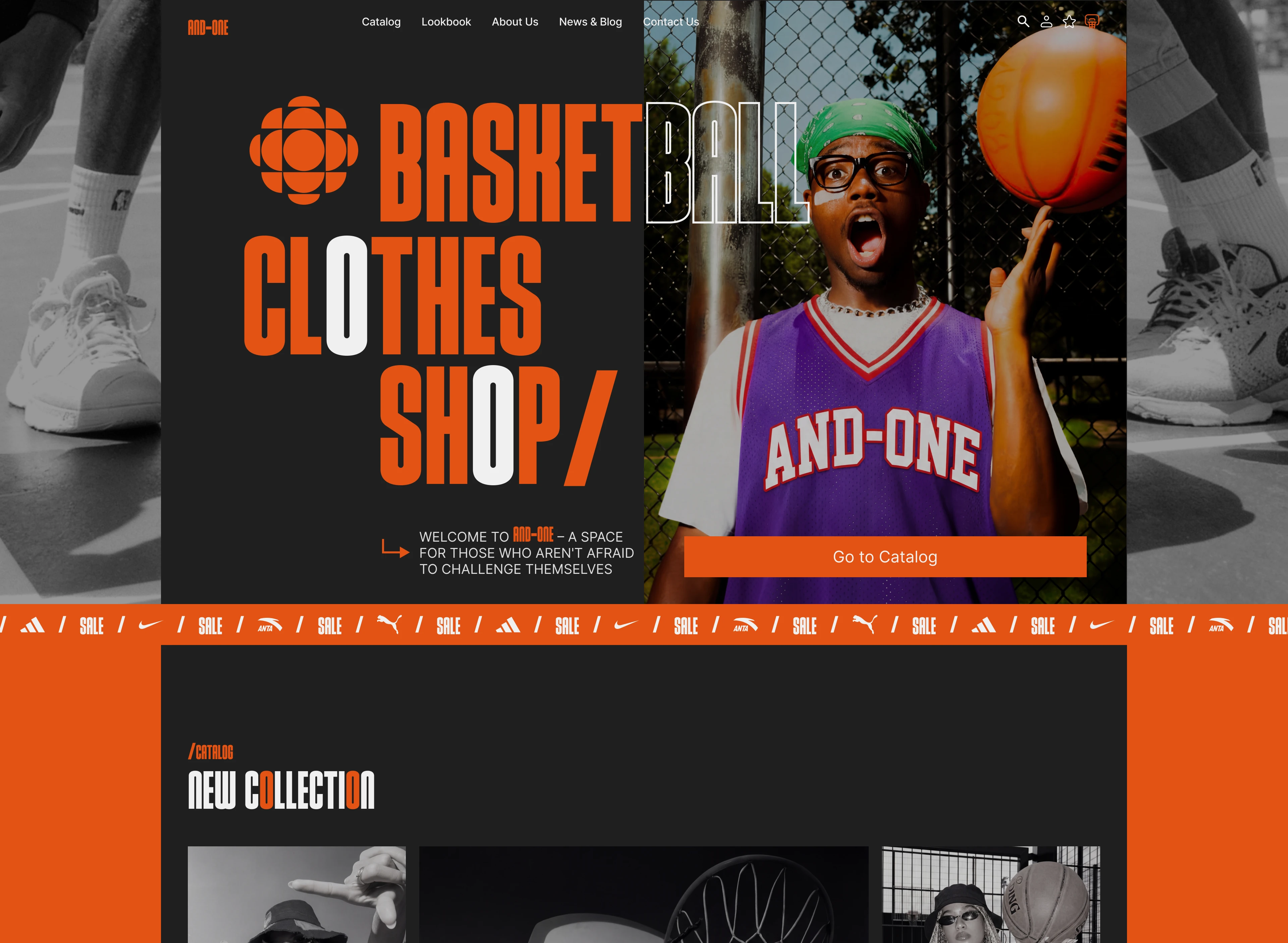 BASKETBALL SHOP AND-ONE — Изображение №6 — Интерфейсы на Dprofile