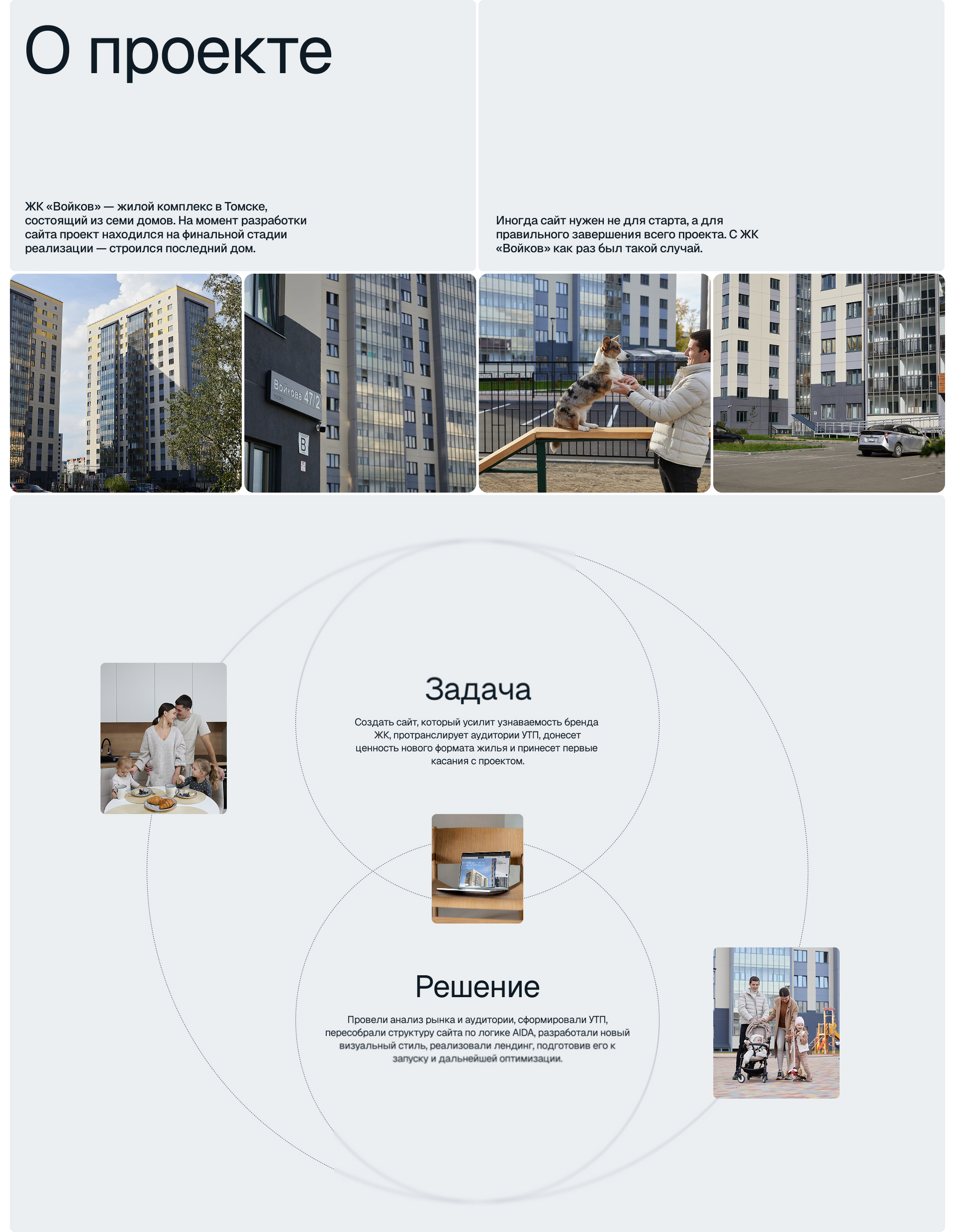 Сайт для жилого комплекса | ЖК «Войков» — Изображение №2 — Интерфейсы на Dprofile