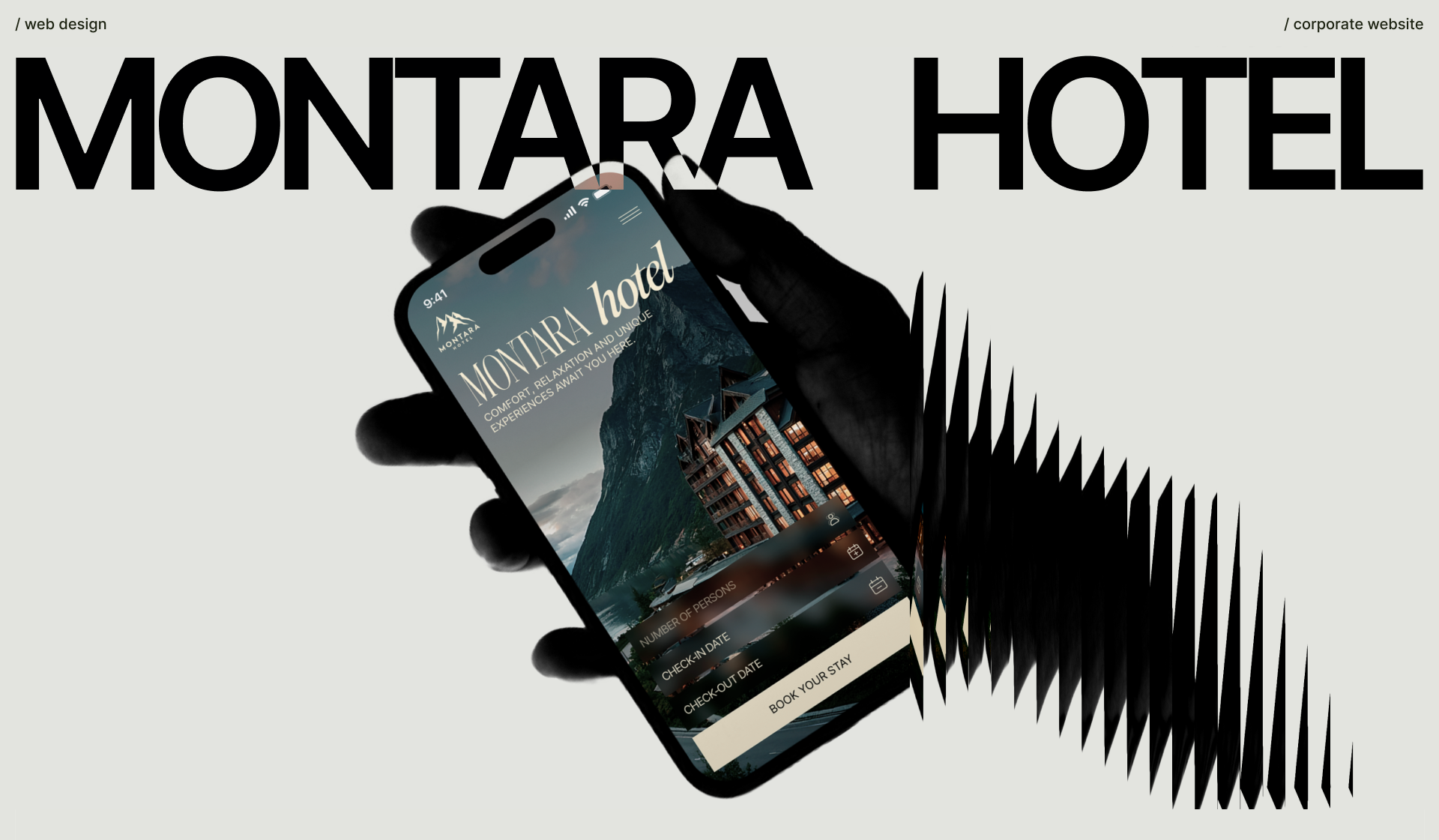 MONTARA HOTEL | UI UX design — Изображение №1 — Интерфейсы, Брендинг на Dprofile