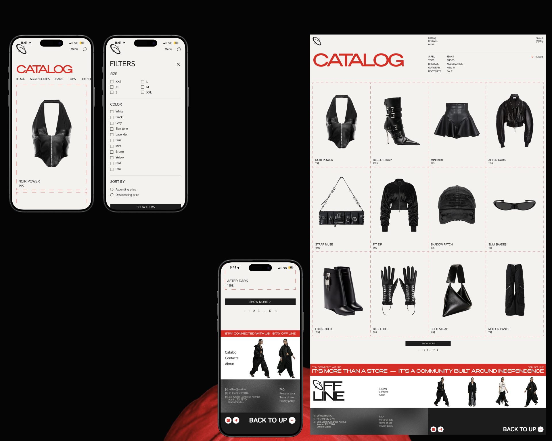 OFFLINE | e-commerce website | online-store — Изображение №7 — Интерфейсы на Dprofile