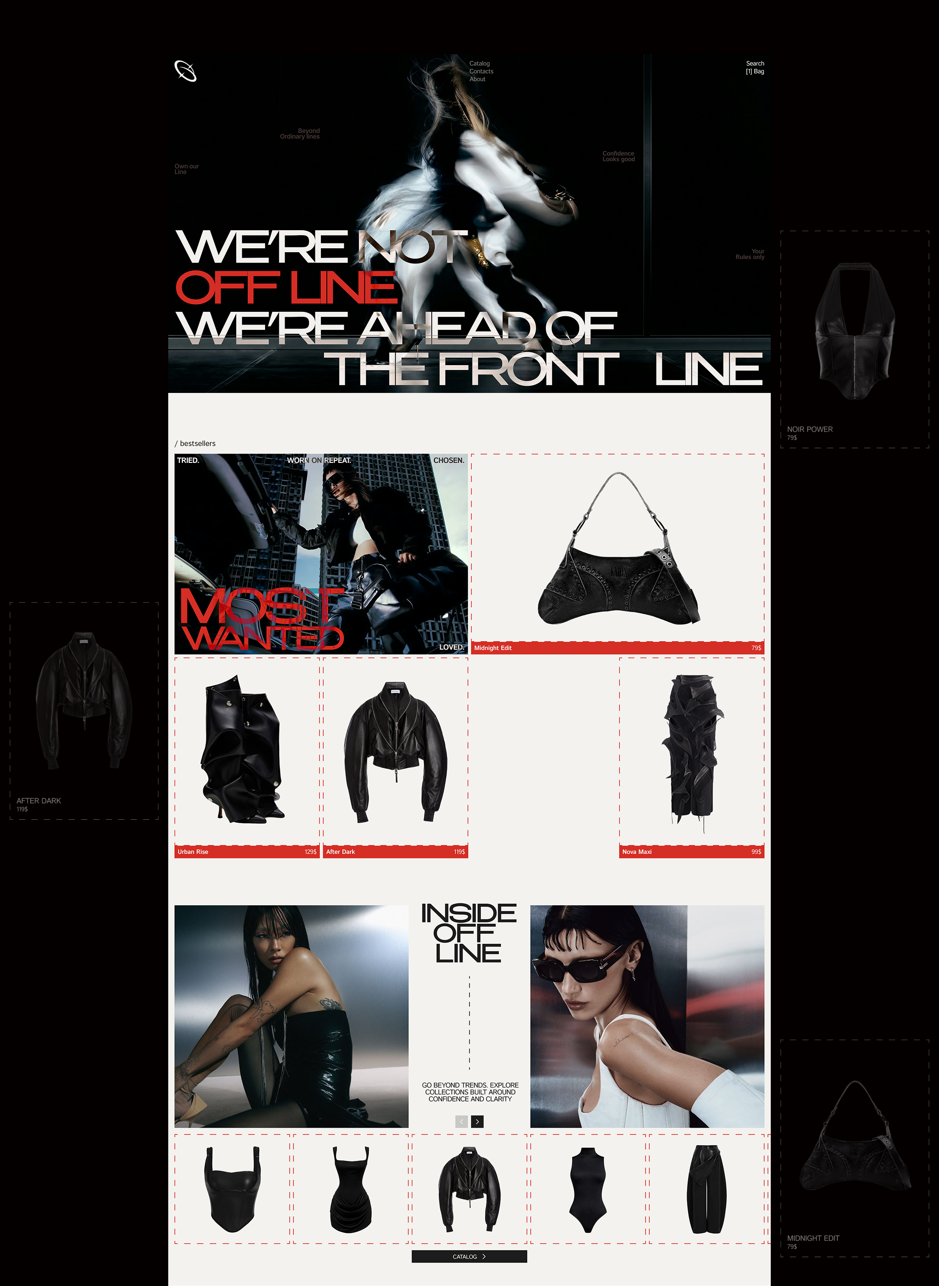 OFFLINE | e-commerce website | online-store — Изображение №3 — Интерфейсы на Dprofile